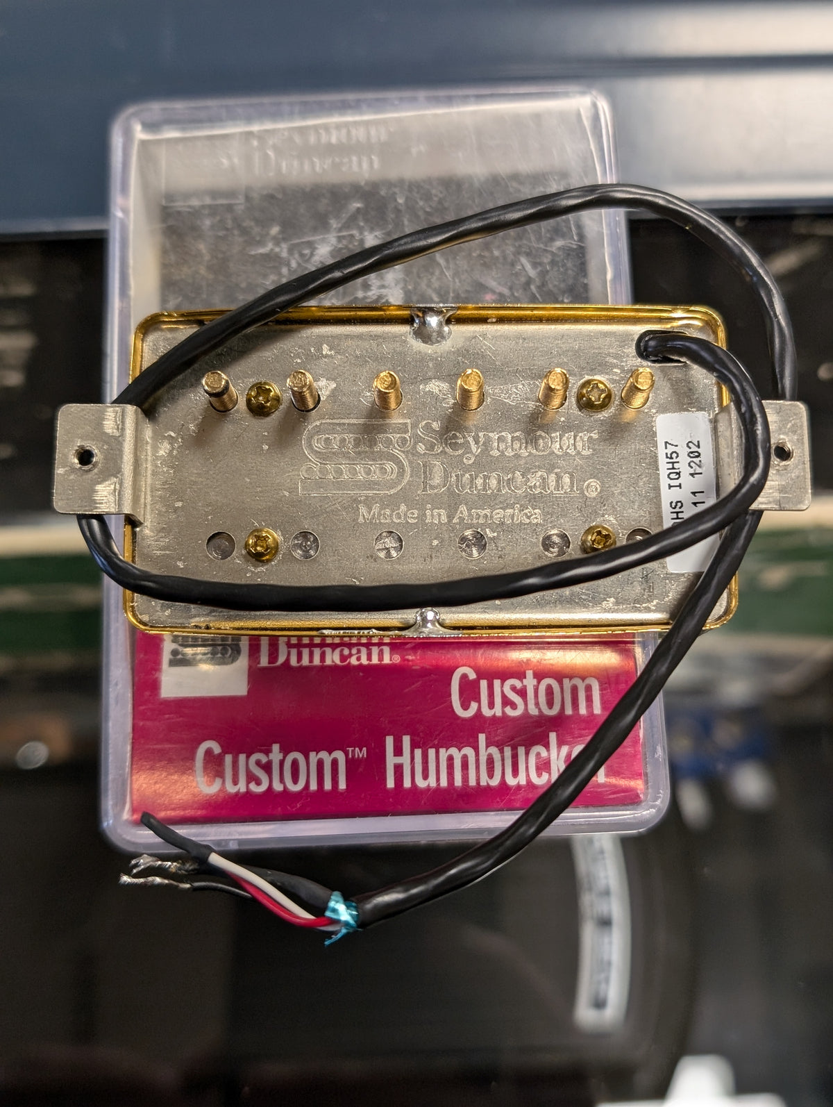 Seymour Duncan SH-11 Custom Custom Bridge Humbucker - Gold Cover (Used)
