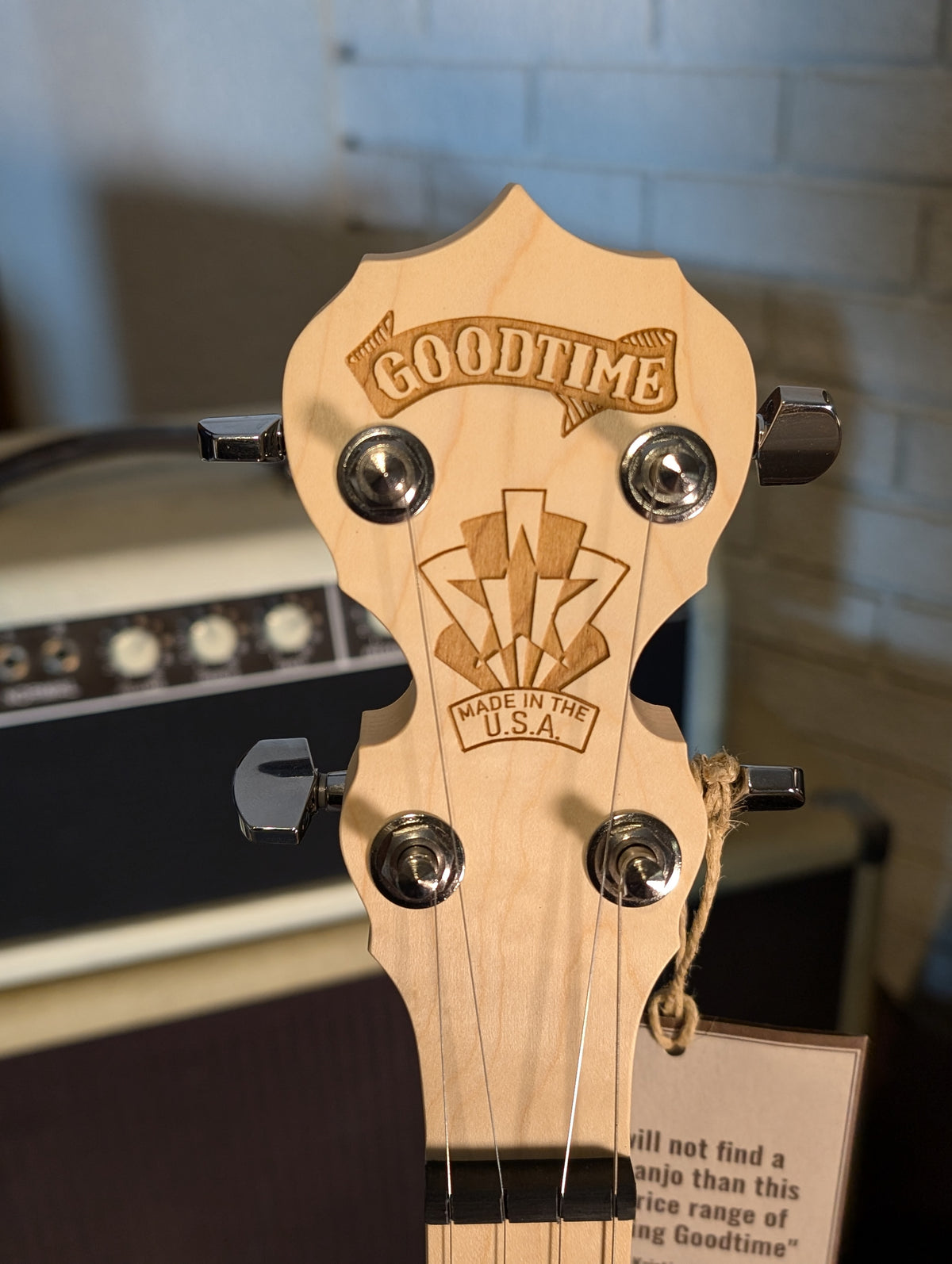 Deering Goodtime Two Deco Left Handed 5-String Banjo w/Resonator