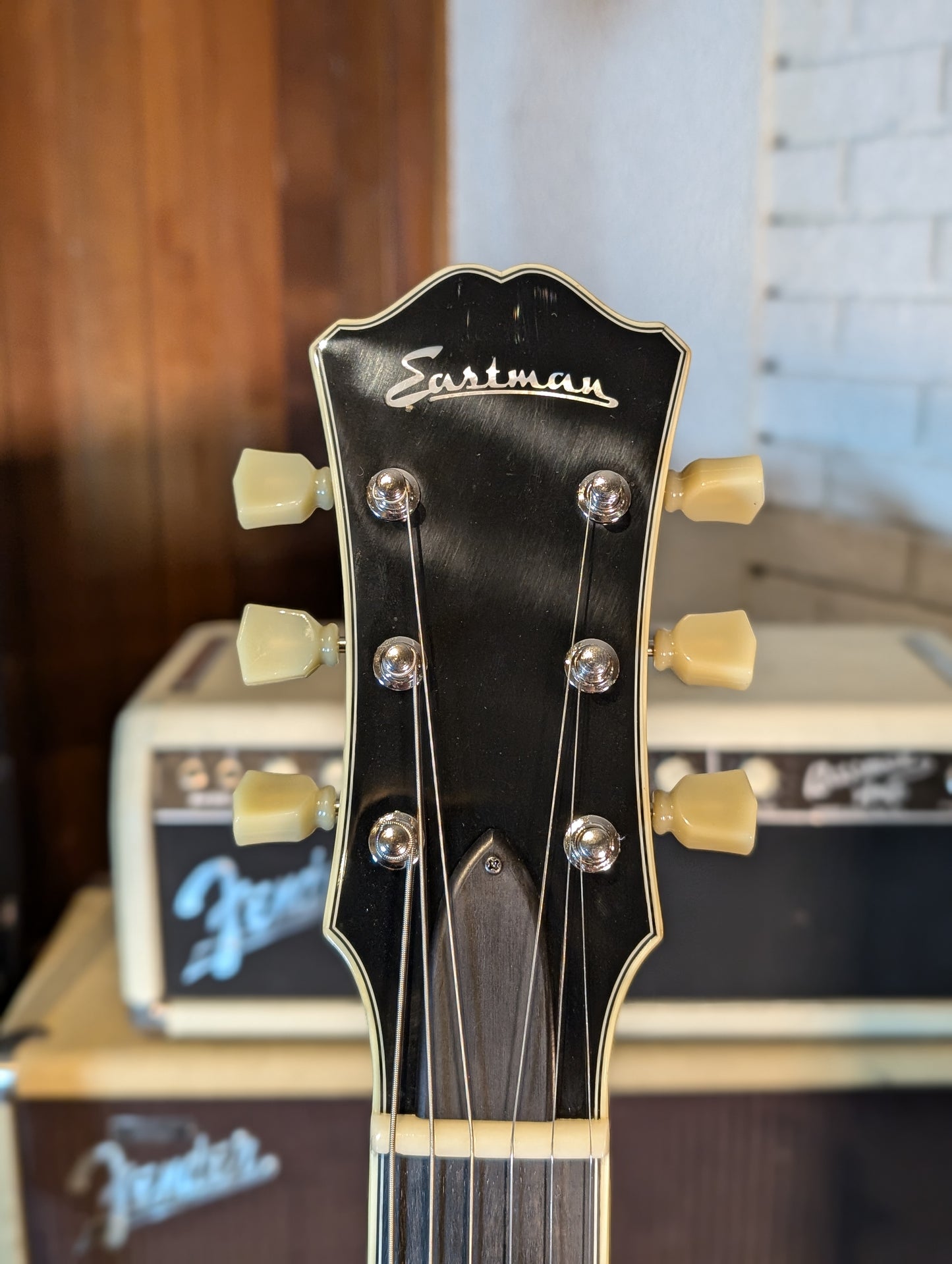 Eastman T484 Thinline Semi-Hollow Electric Guitar w/Case - Goldburst (Serial #P2302222)