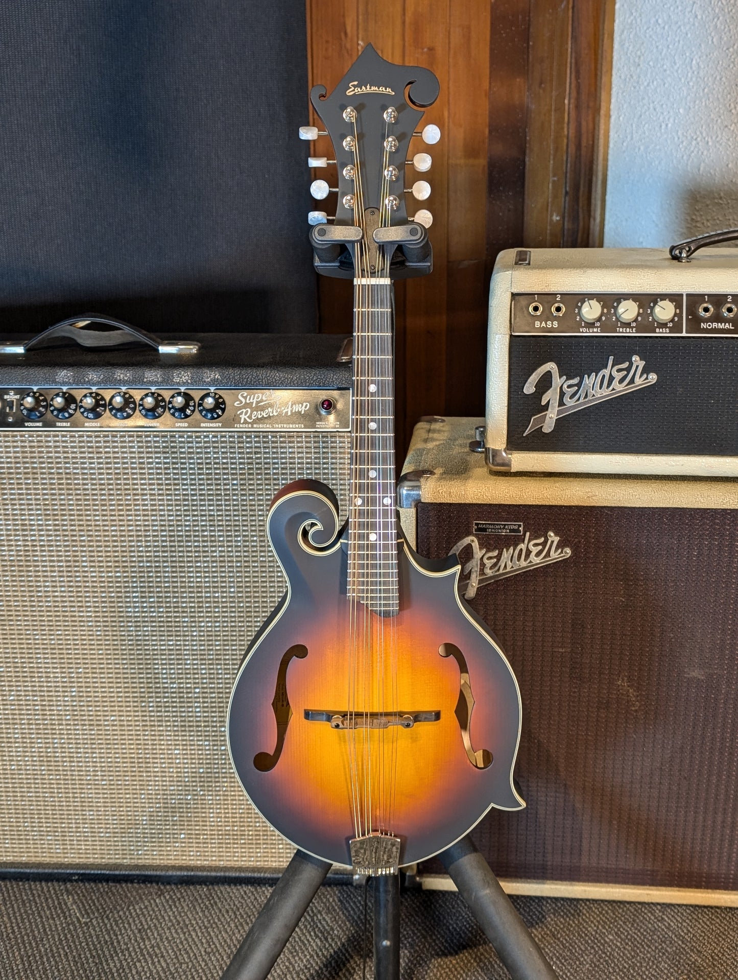 Eastman MD315E F-Style Electric/Acoustic Mandolin w/Gig Bag - Sunburst (Serial #N2305010)