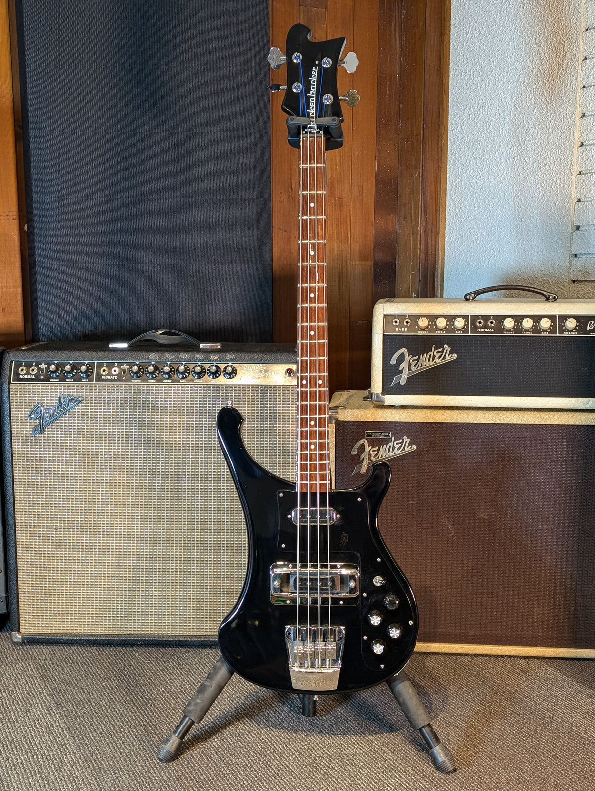 Rickenbacker 4003S 4 String Electric Bass Guitar w/Case - Jetglo (2020)