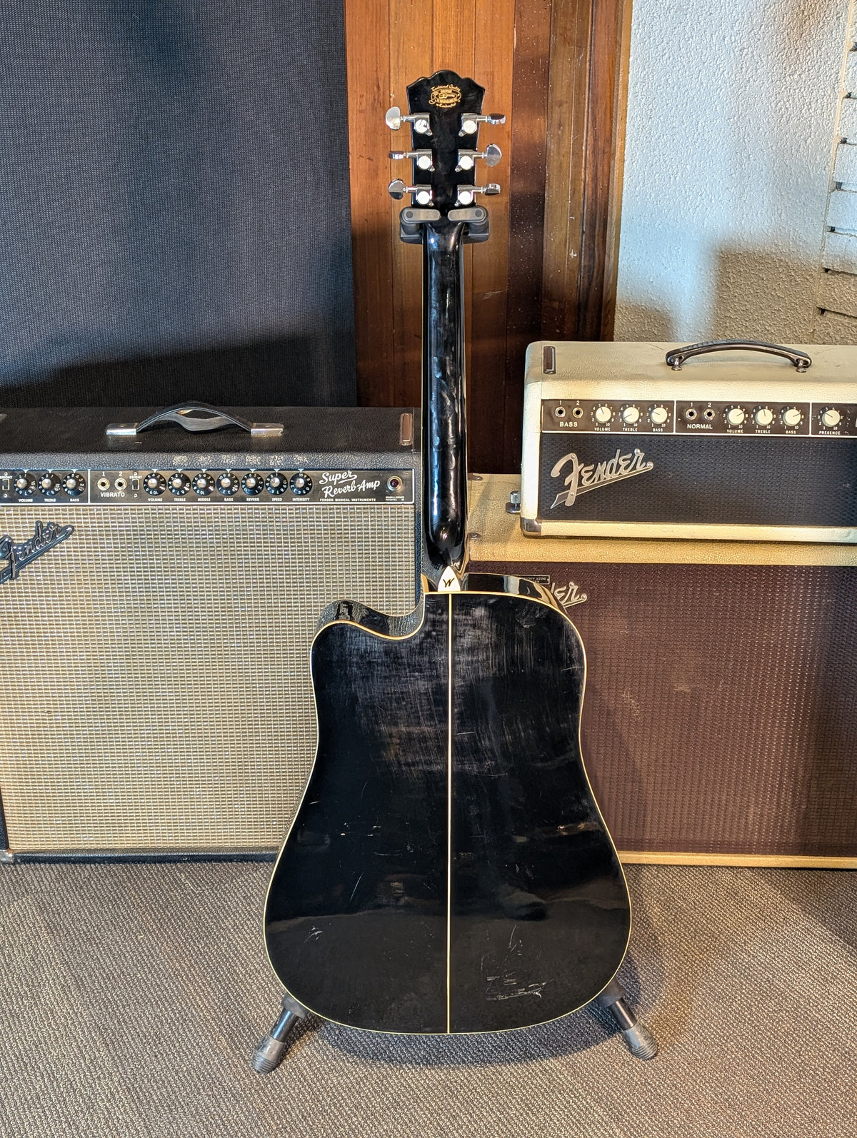 Washburn WD10CEB Acoustic/Electric Guitar - Black (Used)