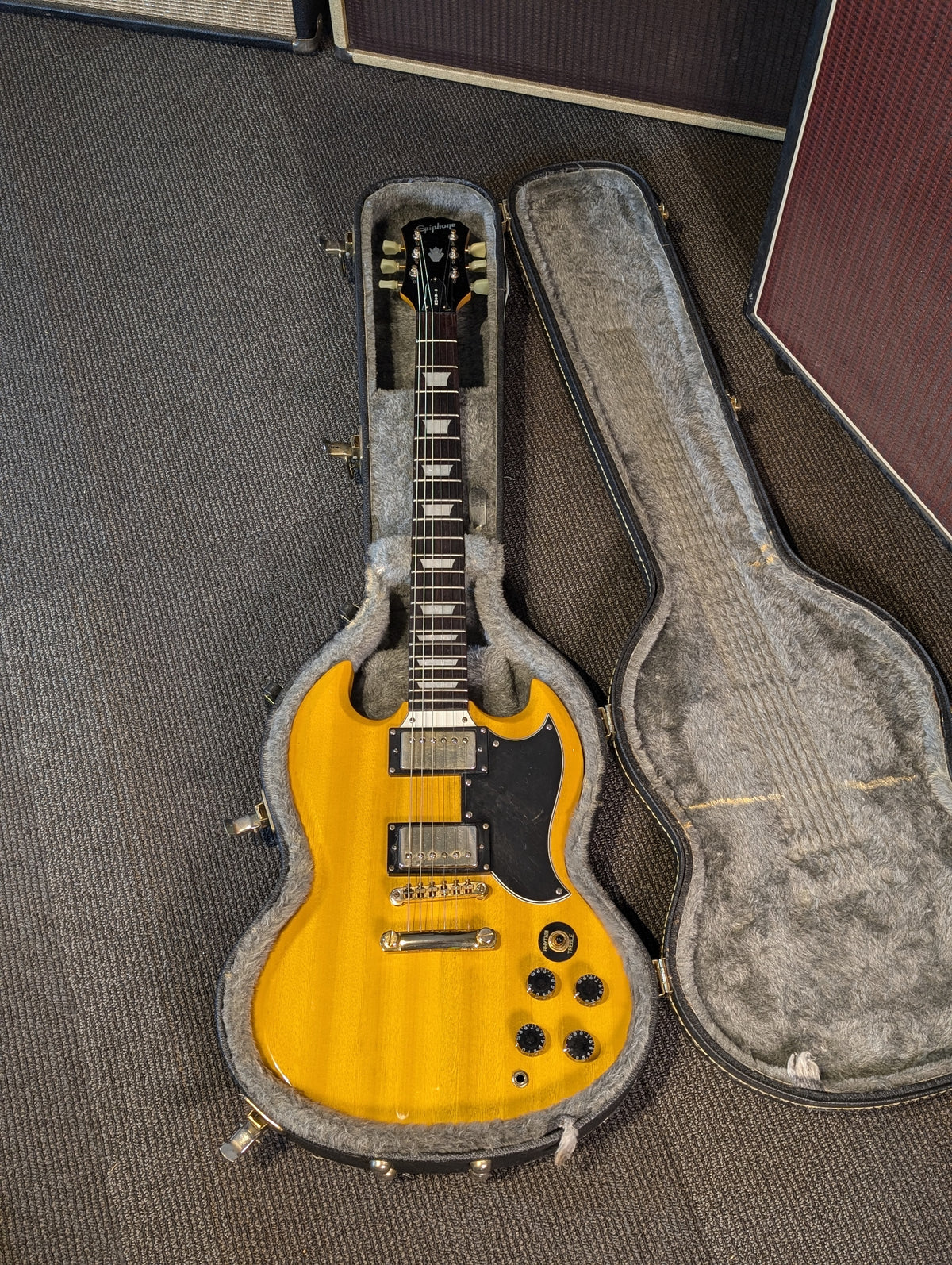 Epiphone G-400 Korina SG Electric w/Case - Natural Finish (1998)