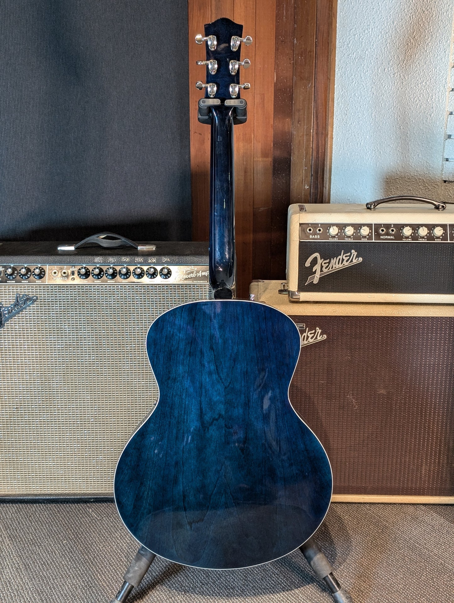 Godin 5th Avenue Night Club Hollow Body Electric Guitar - Indigo Blue (Used)