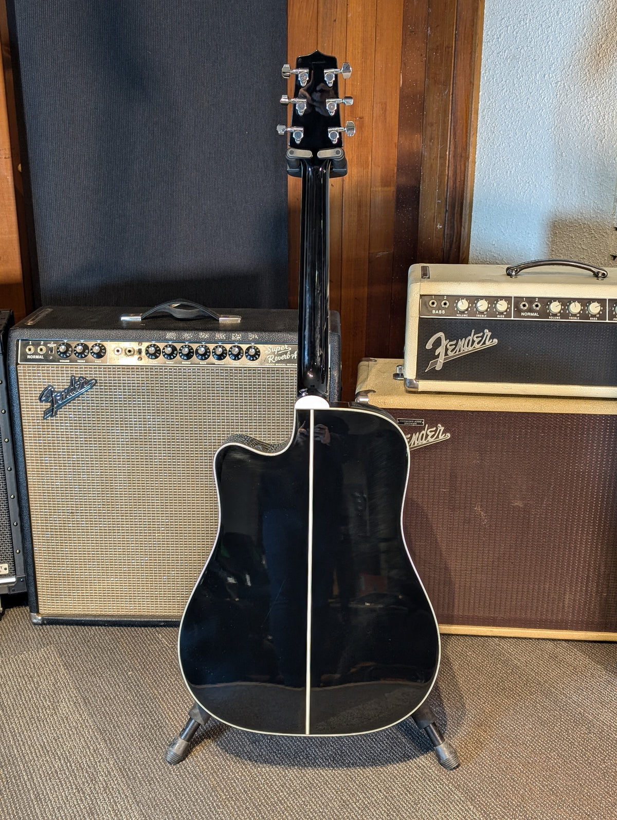Takamine GD34CE Acoustic Electric Guitar w/Gig Bag - Gloss Black (Demo Stock)