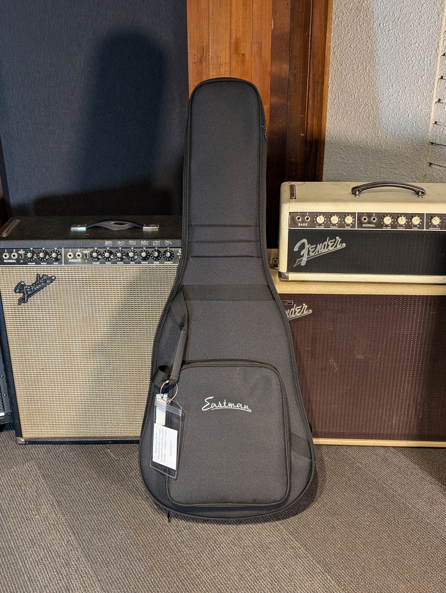 Eastman E1P Bluesmaster Limited Edition Parlor Acoustic Guitar w/Gig Bag - Classic Finish (Serial #M2333272)