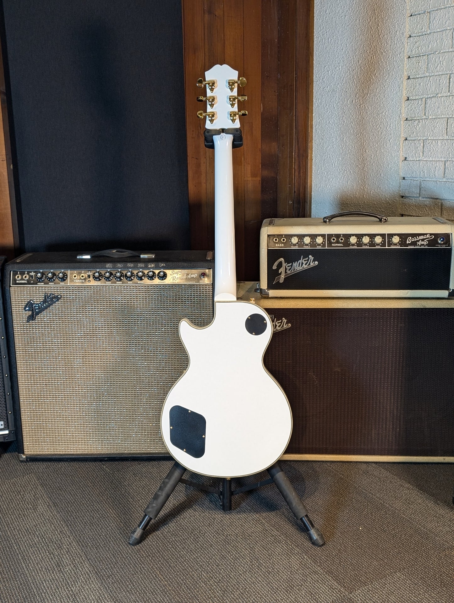 Epiphone Les Paul Custom Electric Guitar w/Gig Bag - Alpine White (2022)