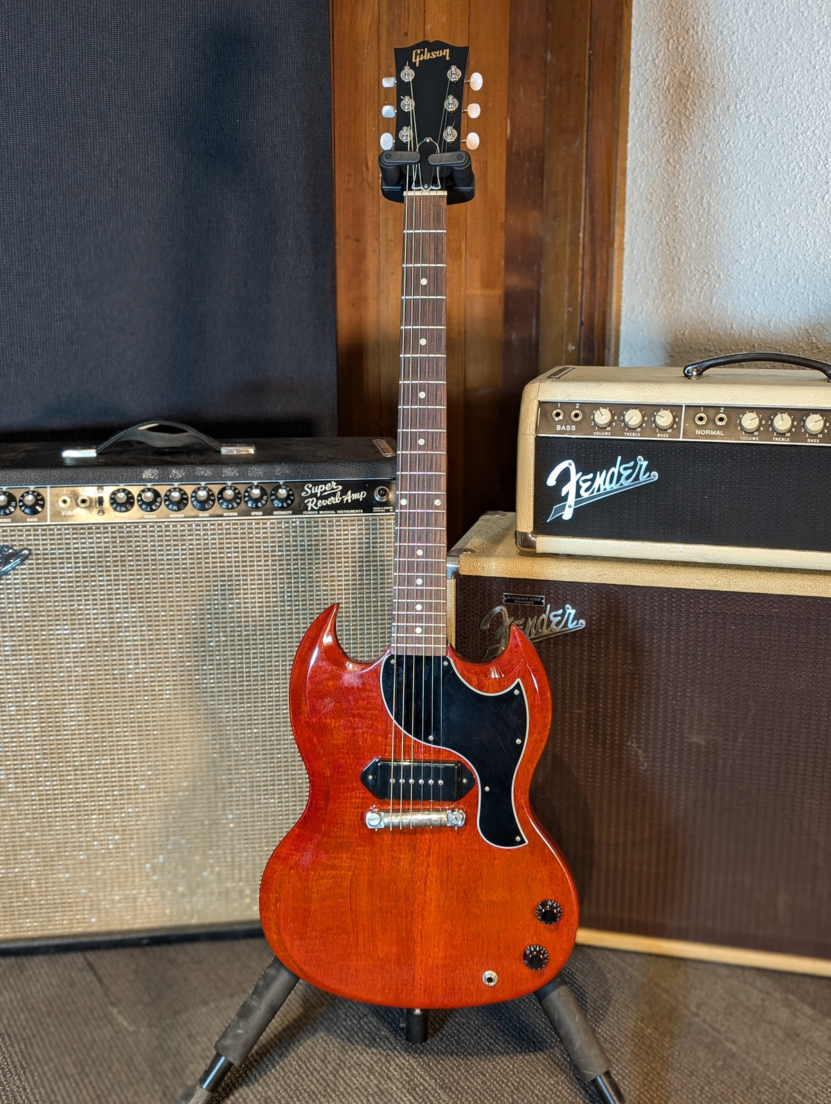Gibson SG Junior Electric Guitar w/Case - Vintage Cherry (2019)