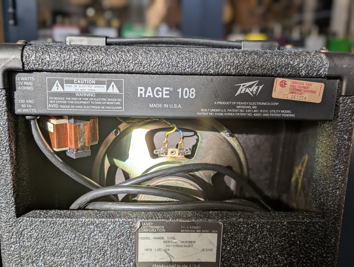 Peavey Rage 108 1x8" 12w Combo Amp (1980's)