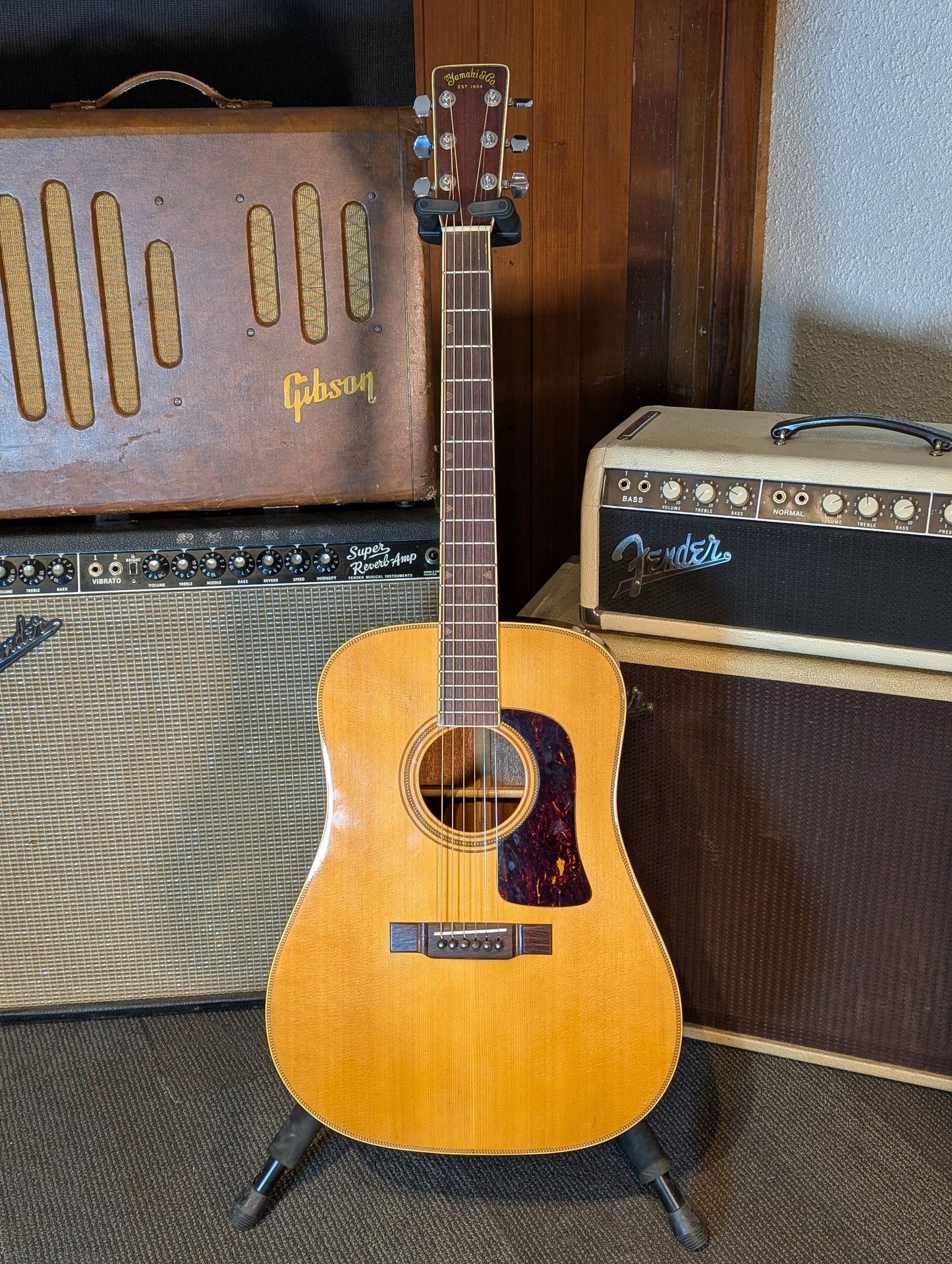 Yamaki Y40D Dreadnought Acoustic Guitar (Late 1970's)