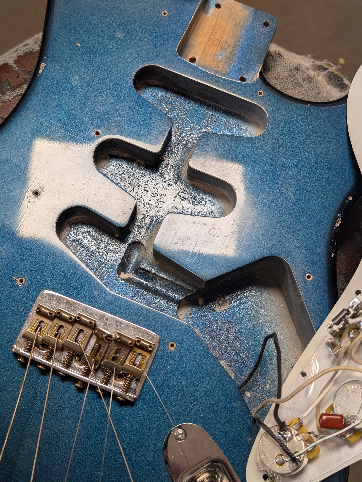 S-Style Hardtail Partscaster Electric Guitar - Lake Placid Blue (Used)