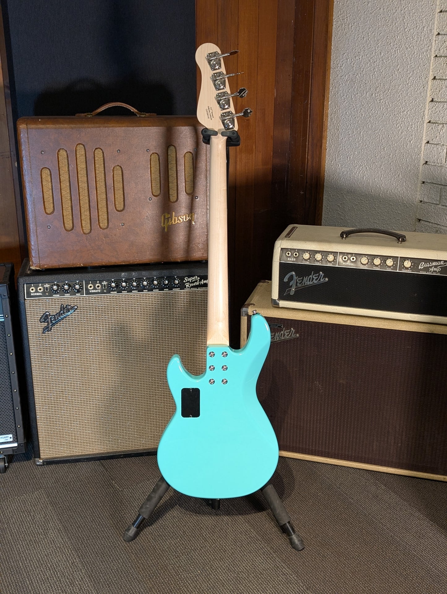G&L Build To Order L-2000 CLF Research 4-String Bass Guitar w/Gig Bag - Turqoise