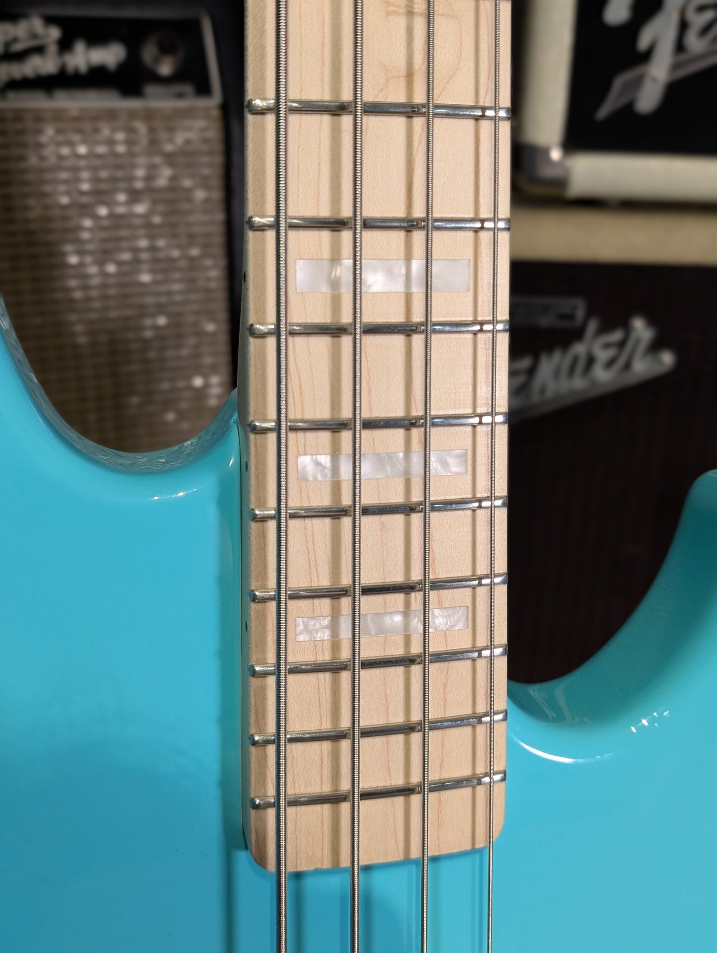 G&L Build To Order L-2000 CLF Research 4-String Bass Guitar w/Gig Bag - Turqoise