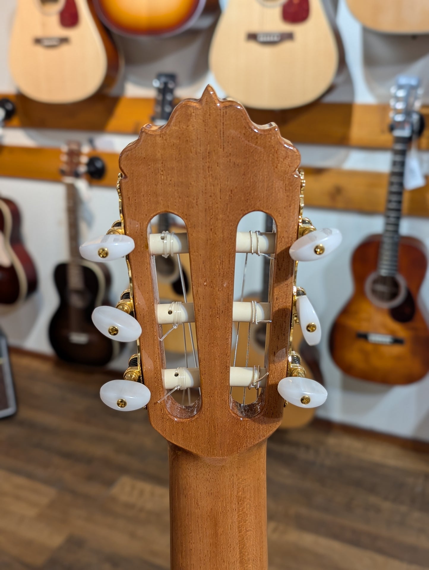 Alhambra 6 White Ebony Classical Guitar (Used)