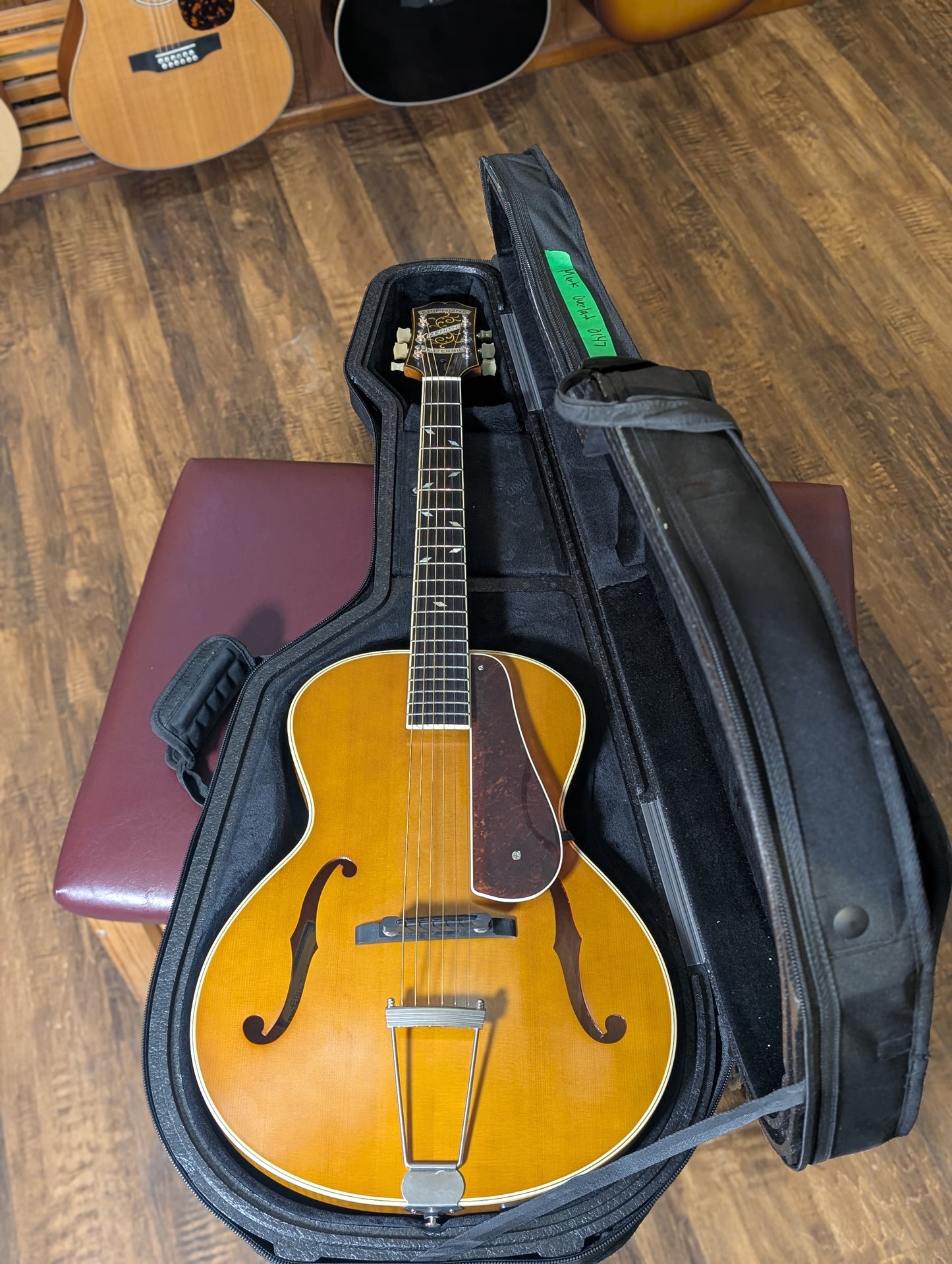 Epiphone Masterbilt Zenith Classic Acoustic/Electric Archtop Guitar w/Case - Vintage Natural (2016)