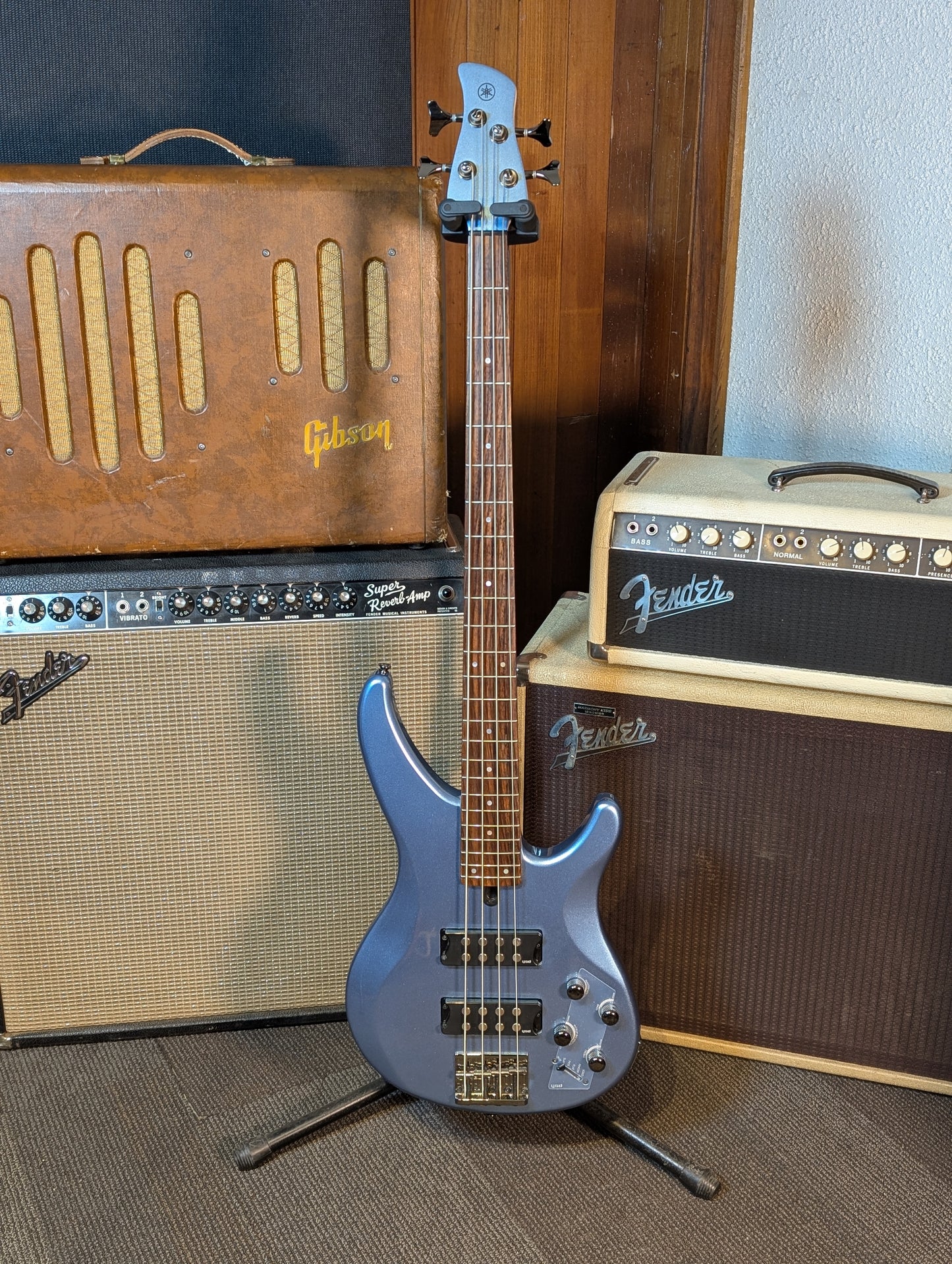 Yamaha TRBX304 4-String Active Electric Bass Guitar - Factory Blue (Used)