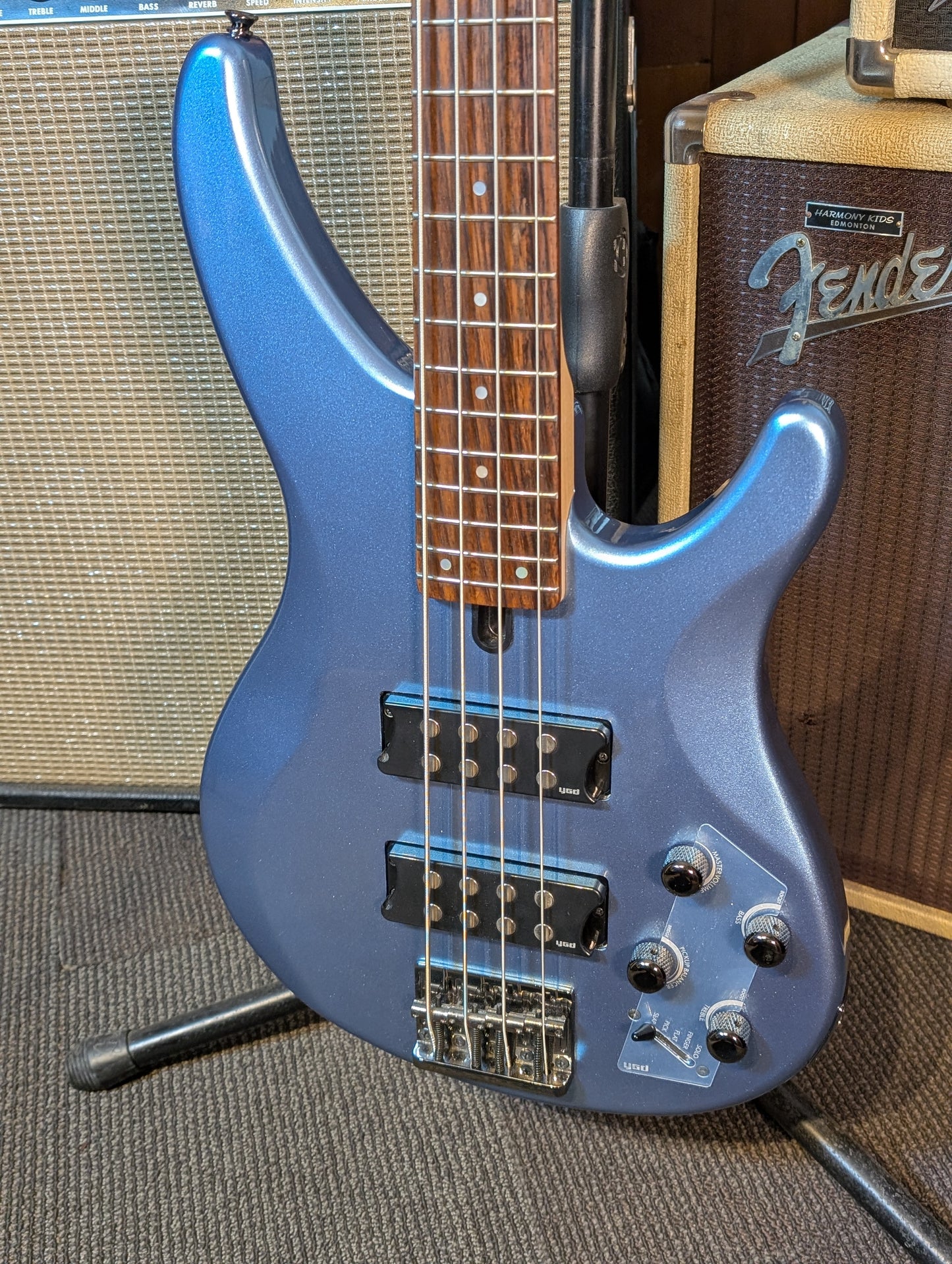 Yamaha TRBX304 4-String Active Electric Bass Guitar - Factory Blue (Used)