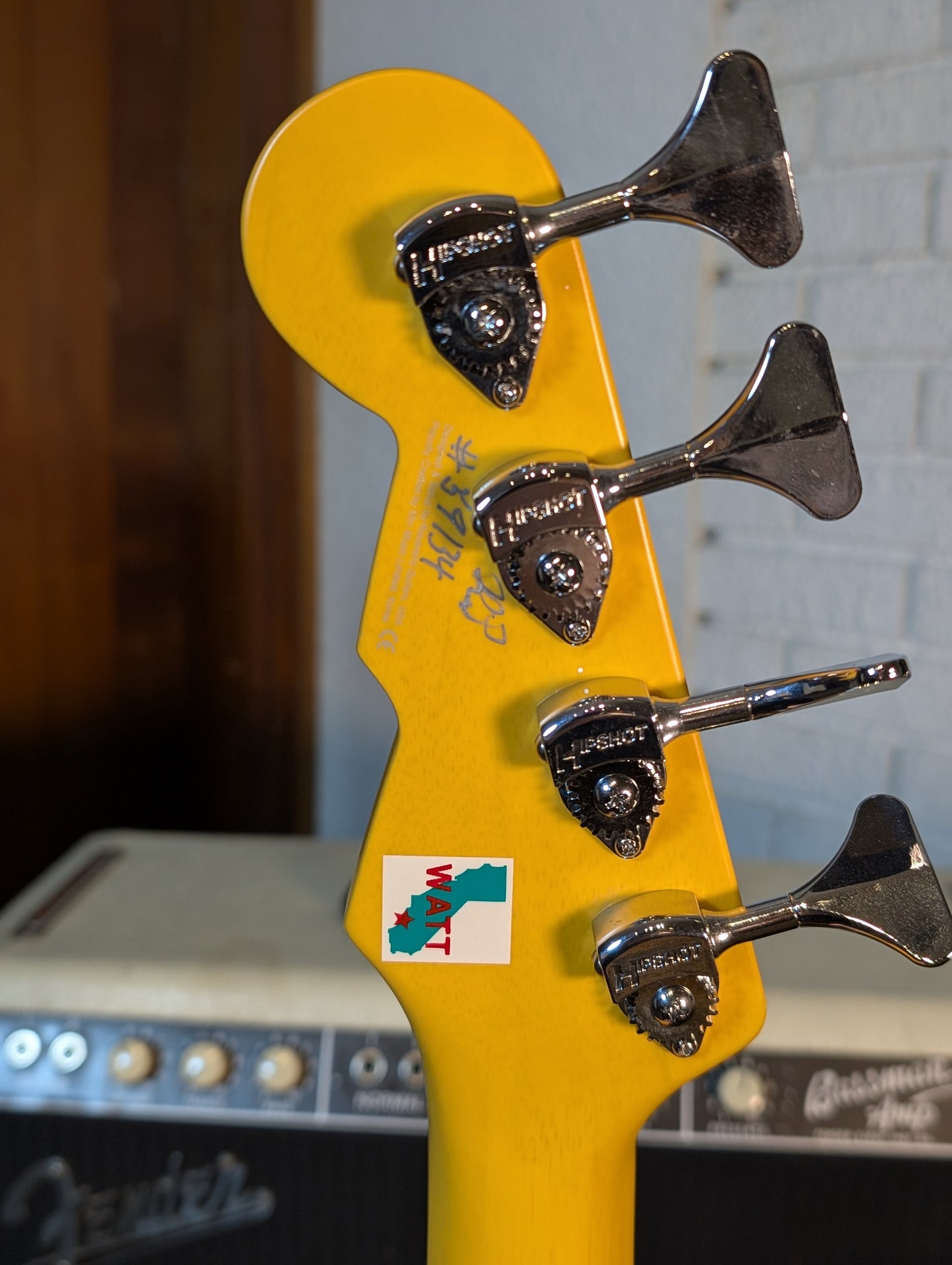 Reverend Mike Watt Wattplower Shortscale Bass Guitar - Satin Watt Yellow (Used)