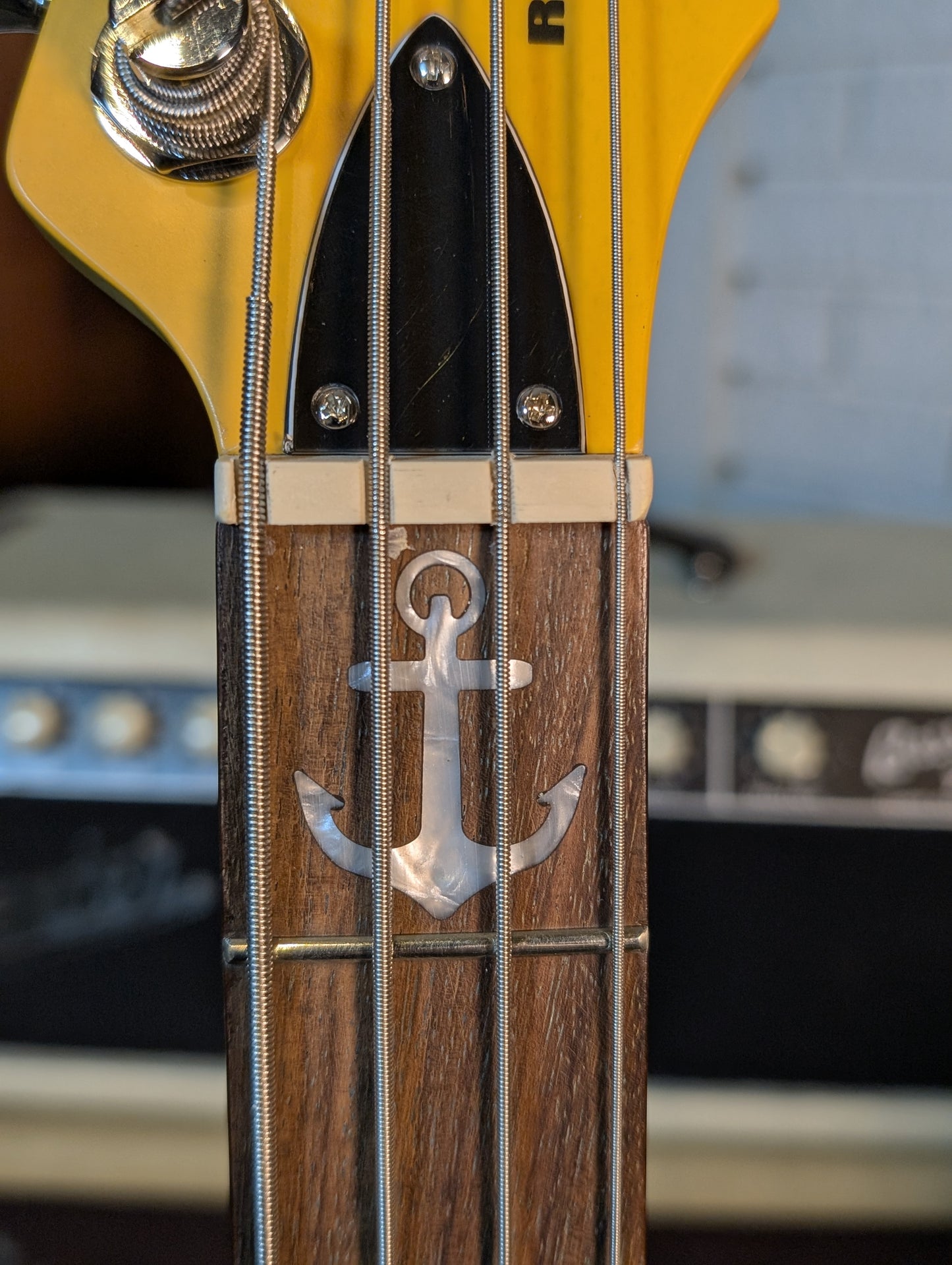 Reverend Mike Watt Wattplower Shortscale Bass Guitar - Satin Watt Yellow (Used)