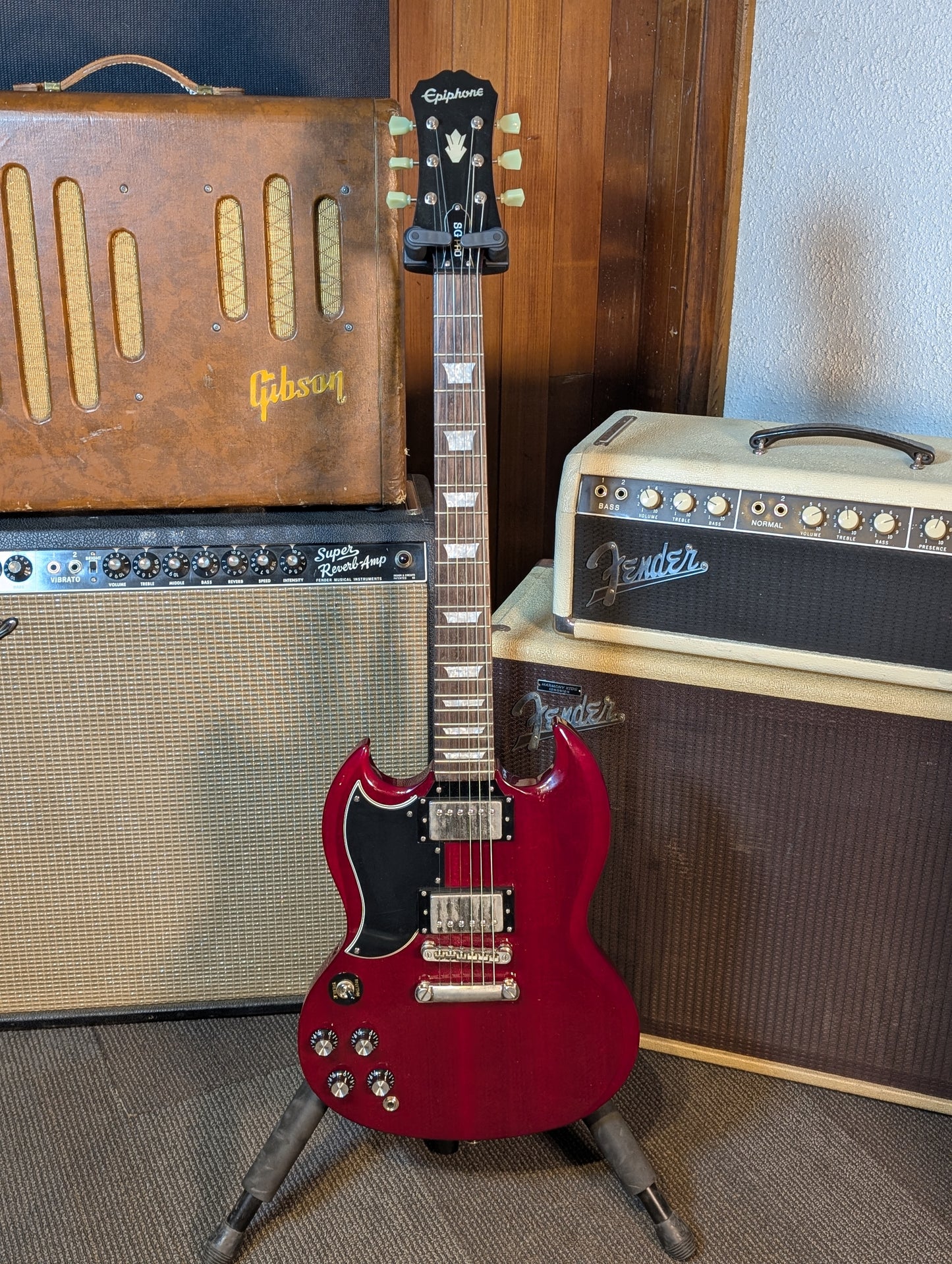 Epiphone G-400 Pro SG Left Handed Electric Guitar - Cherry (2013)