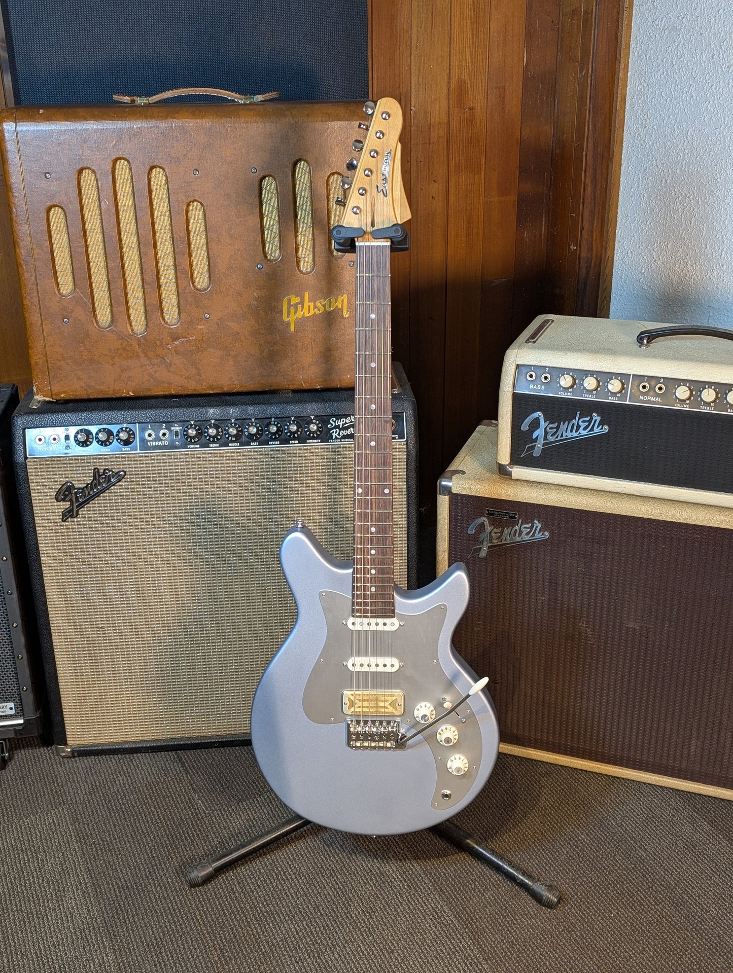 Eastman Fullertone DC'62 Electric Guitar w/Gig Bag - Ice Blue Metallic (Serial #F2500120)