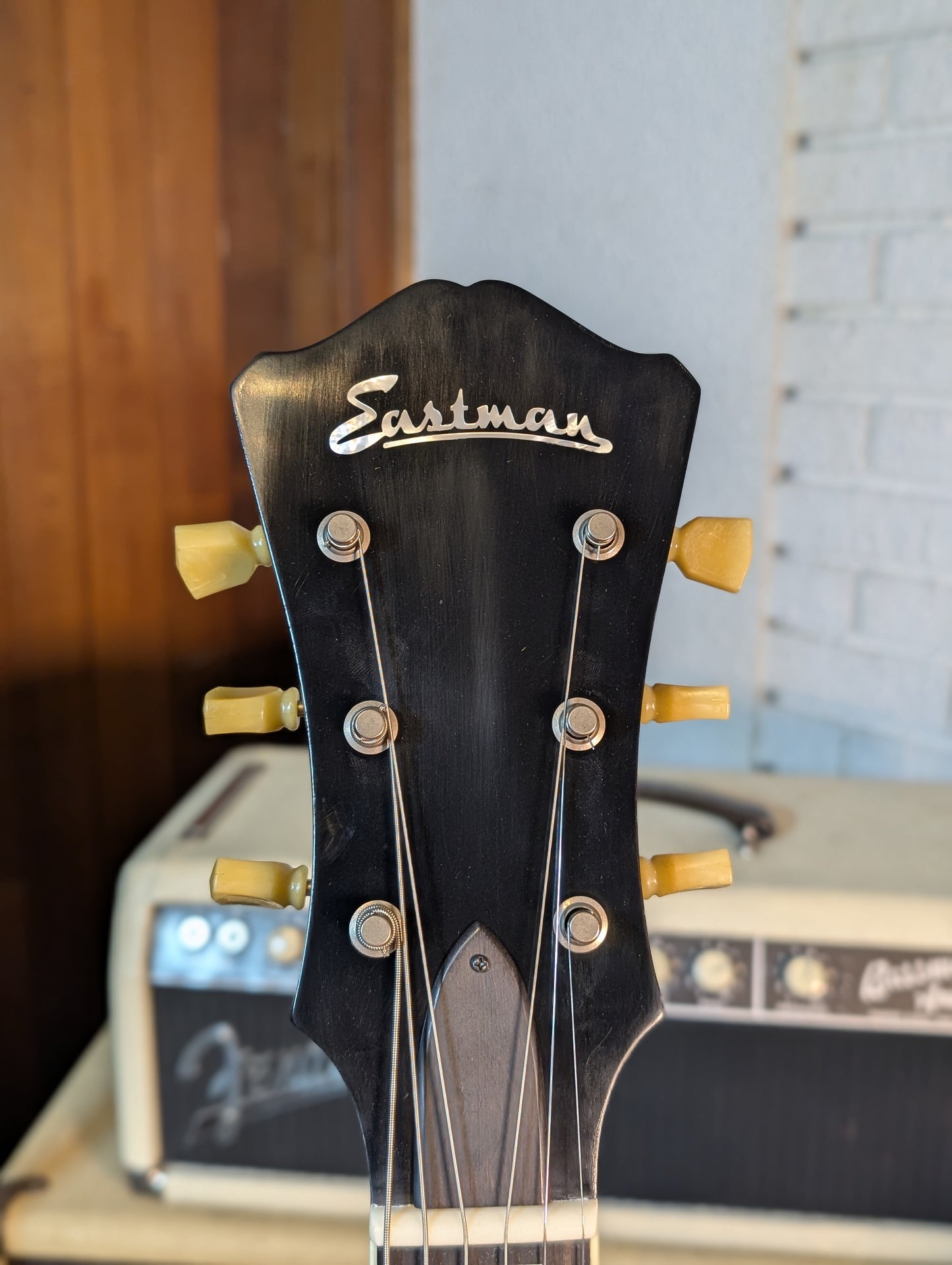 Eastman T49D/TV Hollowbody Archtop Electric Guitar w/Case - Vintage Classic Finish (Serial #P2400105)