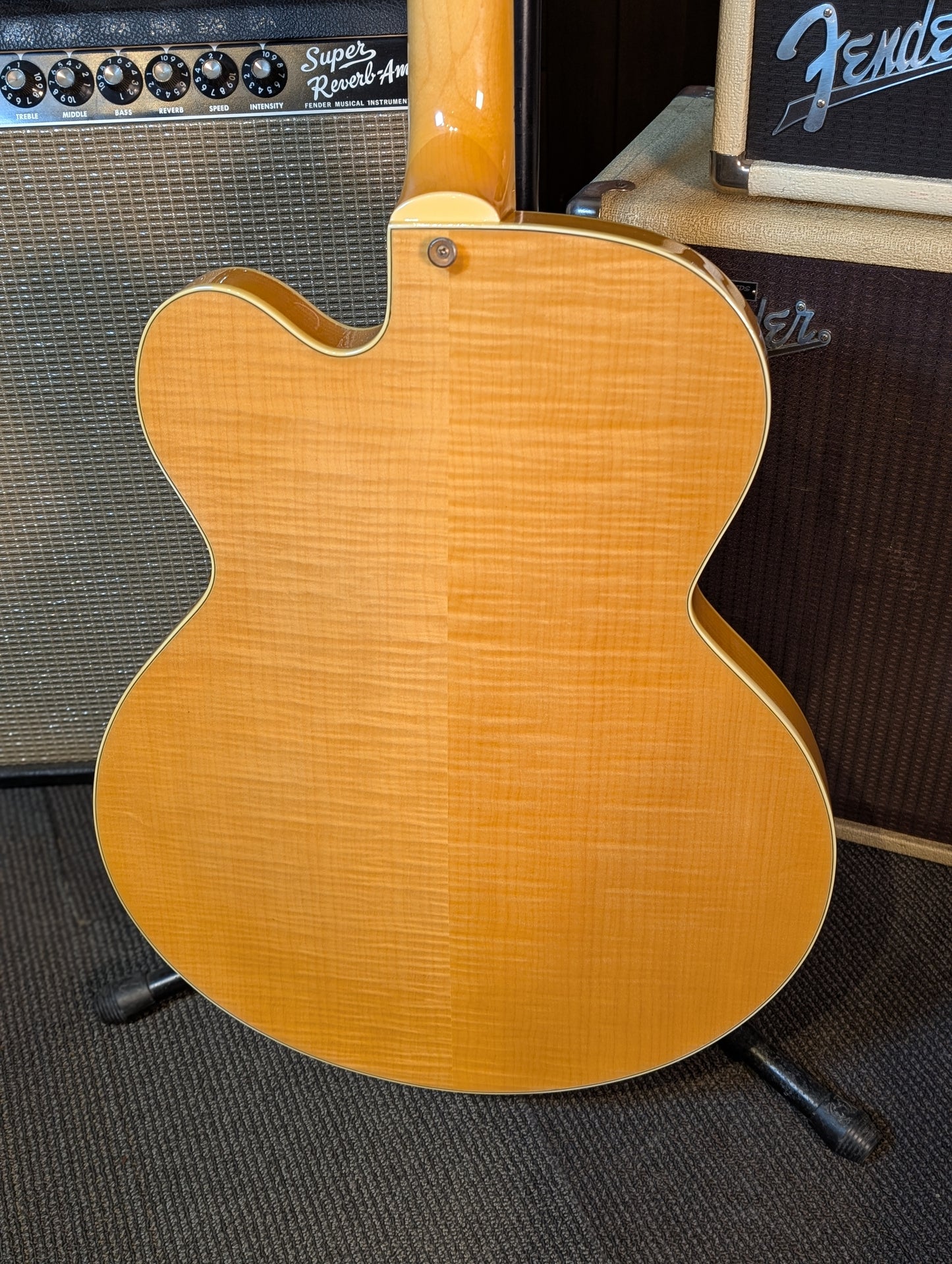 Peerless Wizard Custom Thinline Archtop Electric Guitar w/Case - Blonde Flamed Maple (Used)