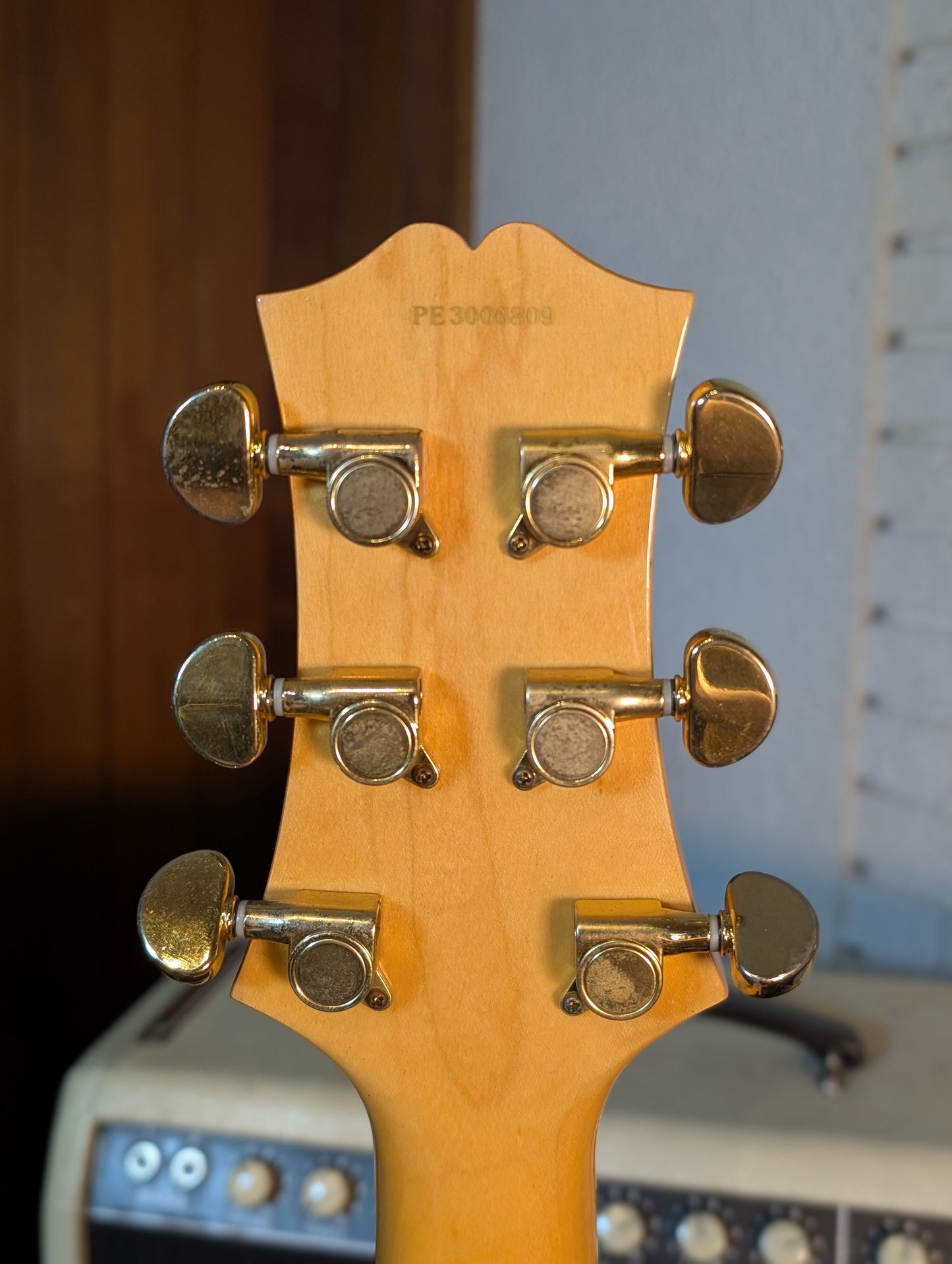 Peerless Wizard Custom Thinline Archtop Electric Guitar w/Case - Blonde Flamed Maple (Used)