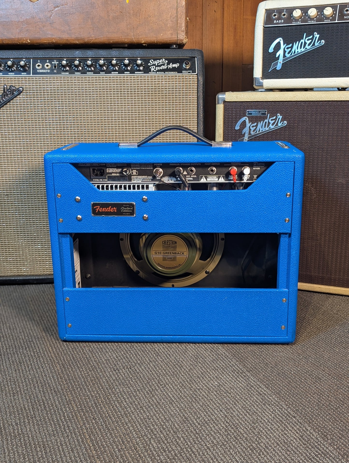 Fender Limited Edition '68 Custom Princeton Reverb 12w 1x10" Tube Combo Amp - Electric Blue (2017)