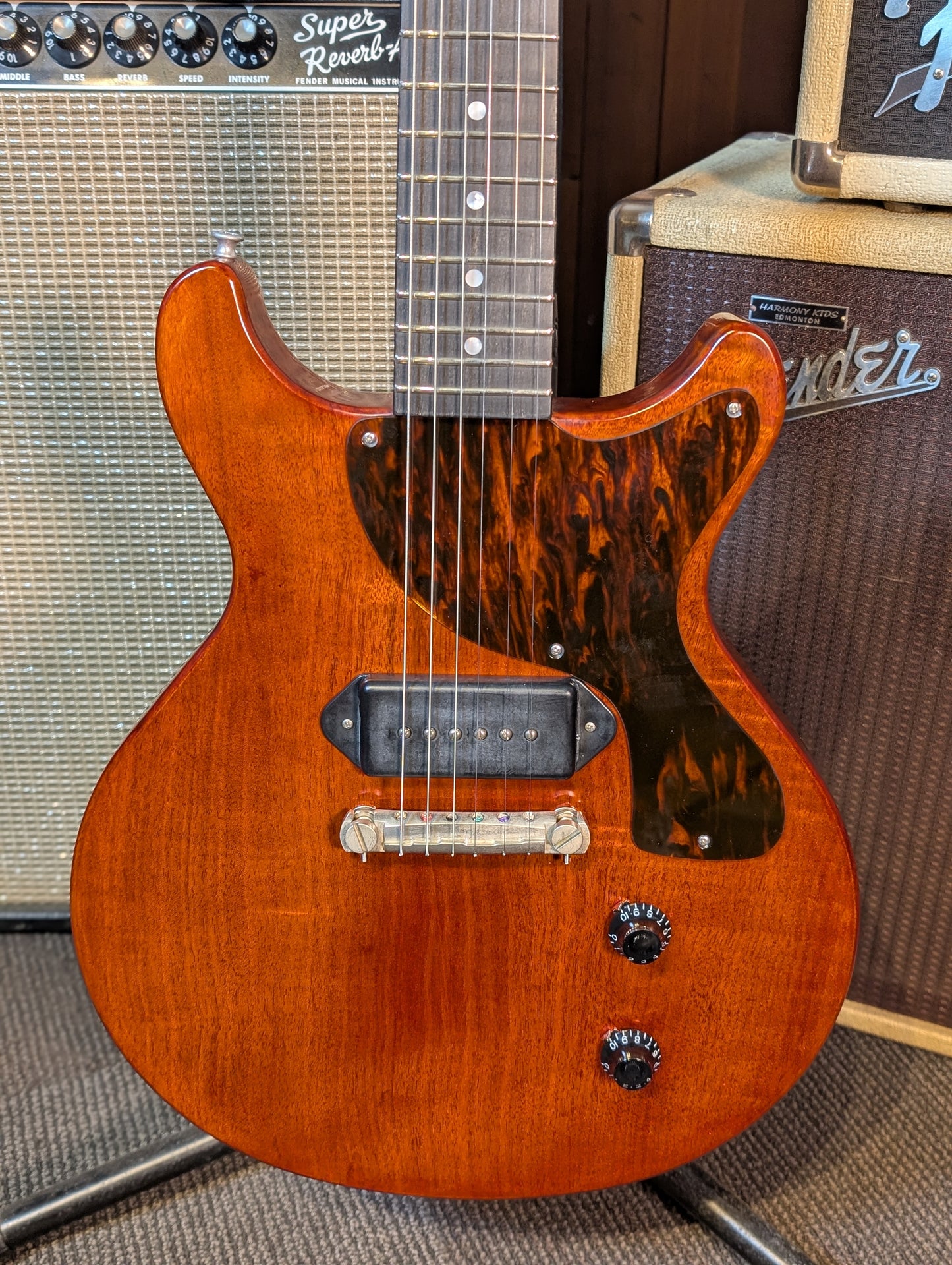 Eastman SB55DC/TV Double Cutaway Electric Guitar w/Case - Vintage Classic Finish (Serial #K2400075)