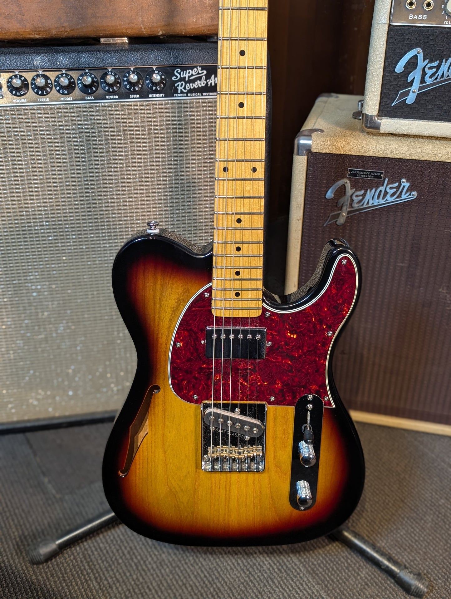 G&L ASAT Classic Bluesboy Semi-Hollow Electric Guitar - 3-Tone Sunburst (Used)