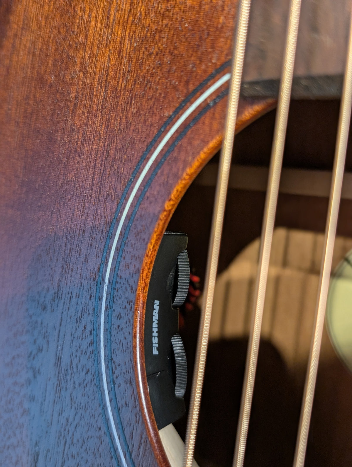 Godin Mahogany Folk Rustic Acoustic/Electric Guitar w/Gig Bag - Rustic Burst (Serial #052561000228)