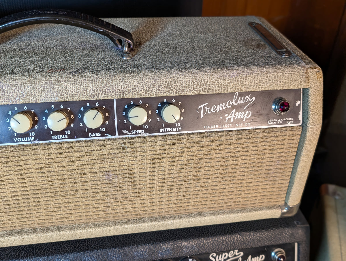 Fender Brown Panel 6G9-B Tremolux 35w Tube Amp Head (1962)