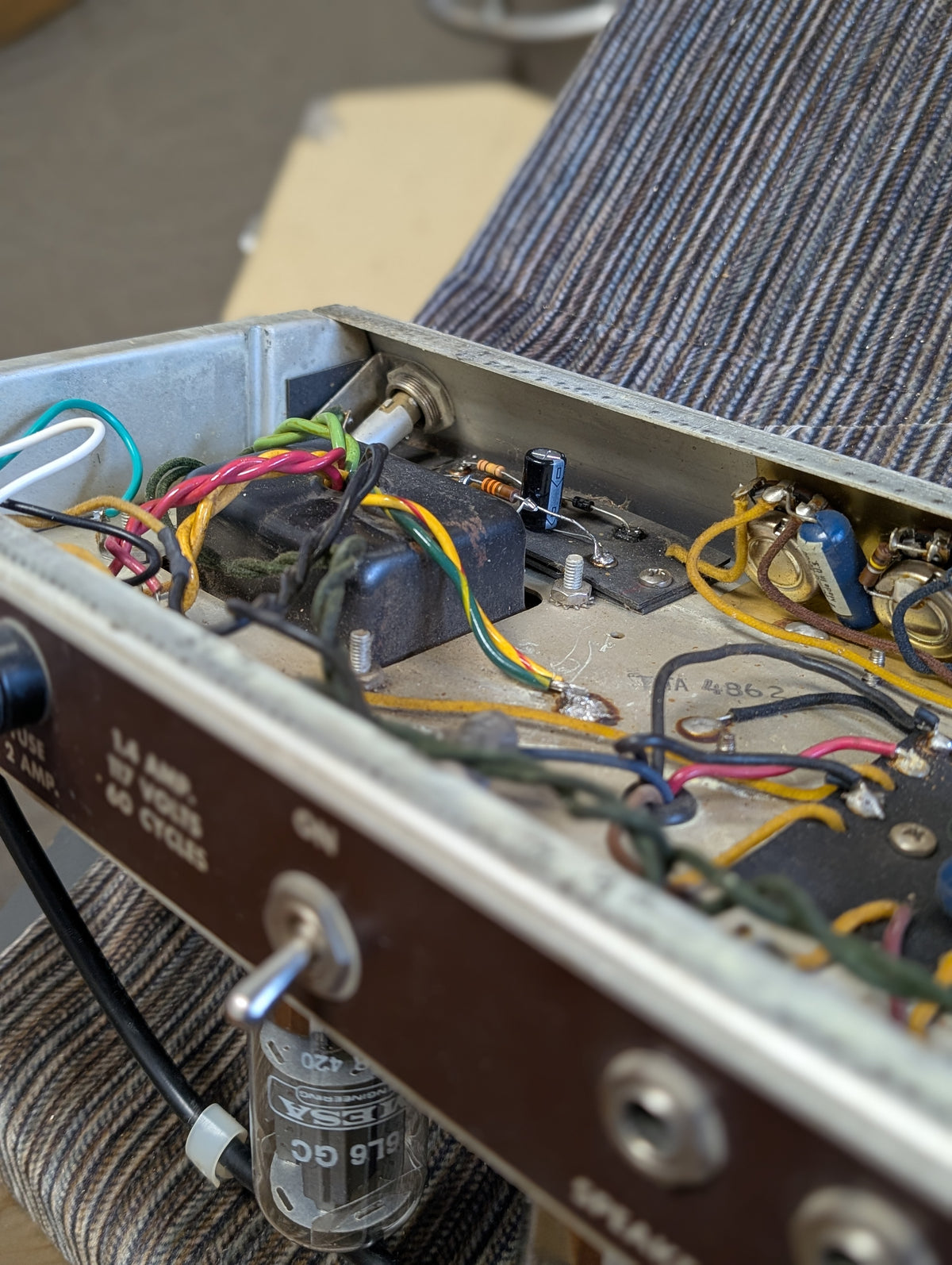 Fender Brown Panel 6G9-B Tremolux 35w Tube Amp Head (1962)