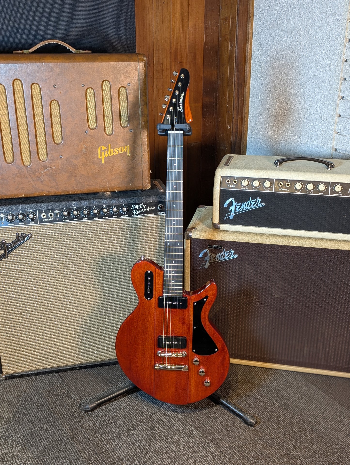 Eastman Juliet P90 Electric Guitar w/Case - Vintage Red (2024)