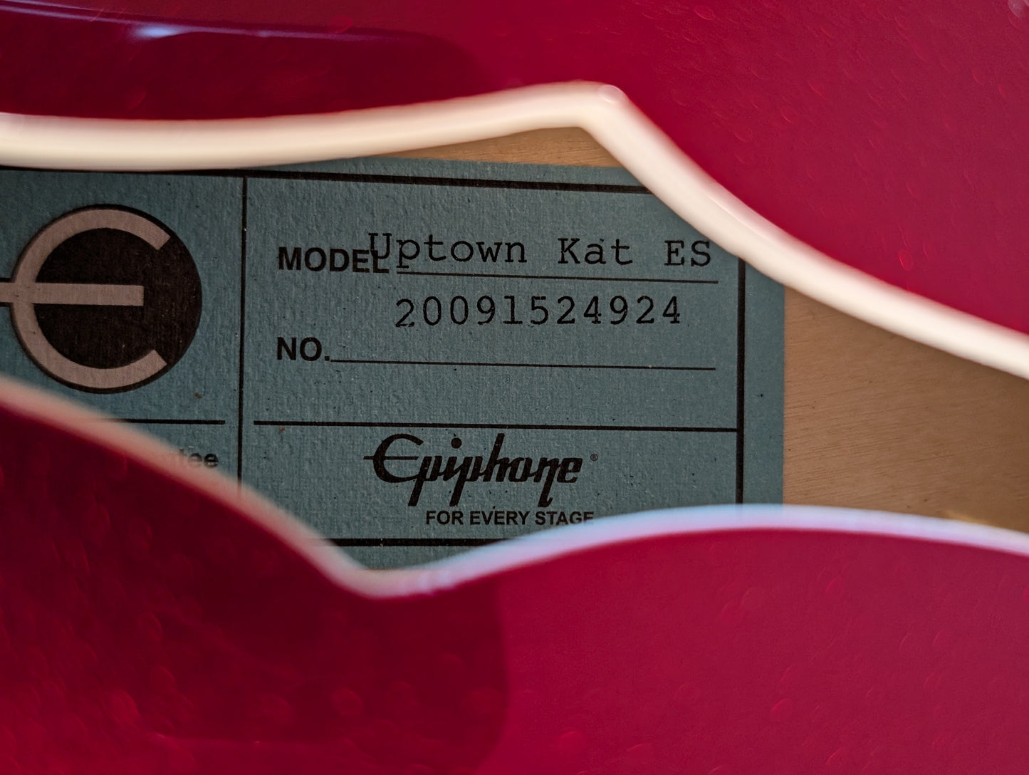 Epiphone Uptown Kat ES Semi-Hollow Electric Guitar - Ruby Red (2020)