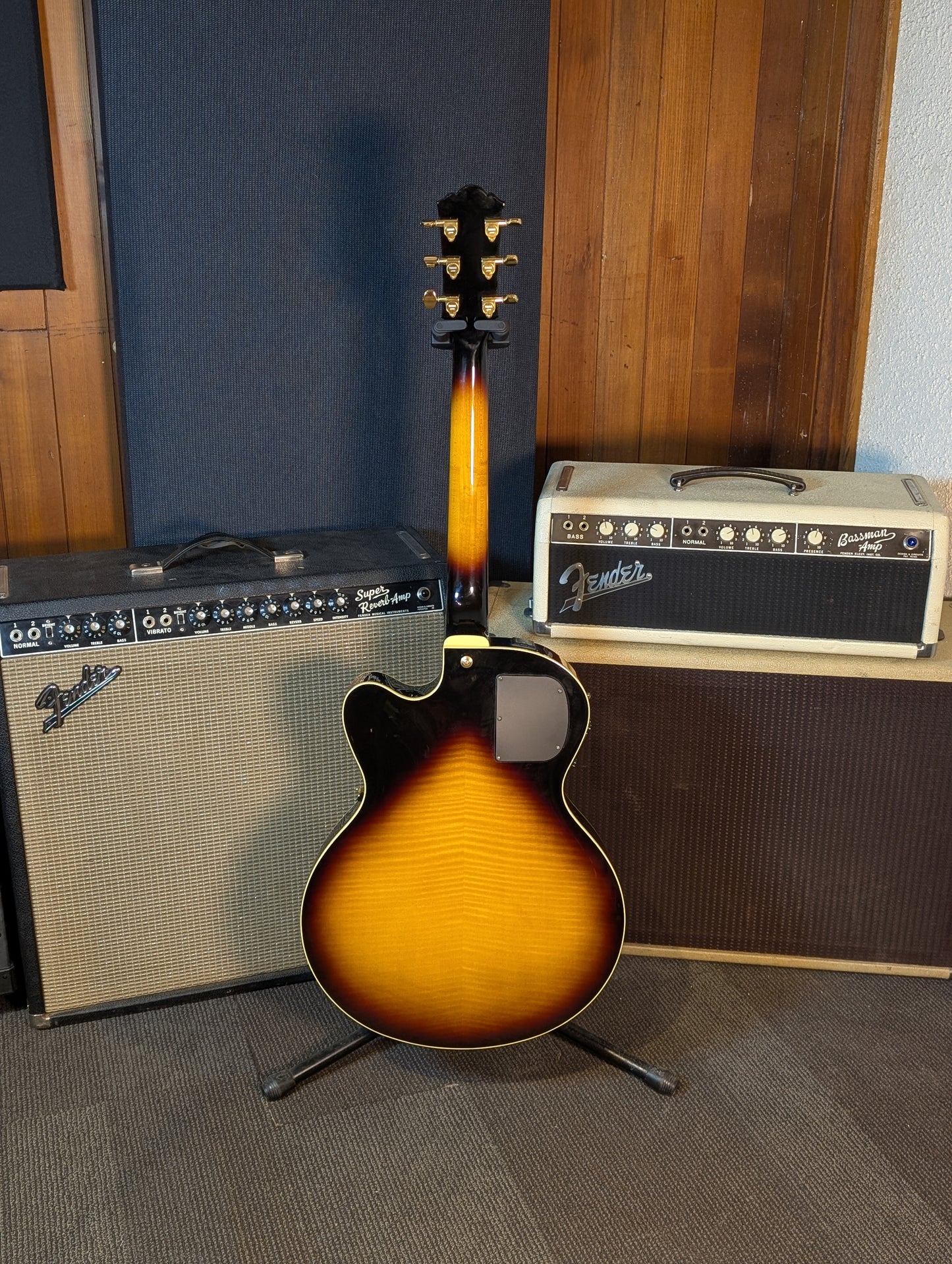Yamaha AEX1500 Martin Taylor Model Electric/Acoustic Archtop Guitar w/Case - Antique Stain (1999)