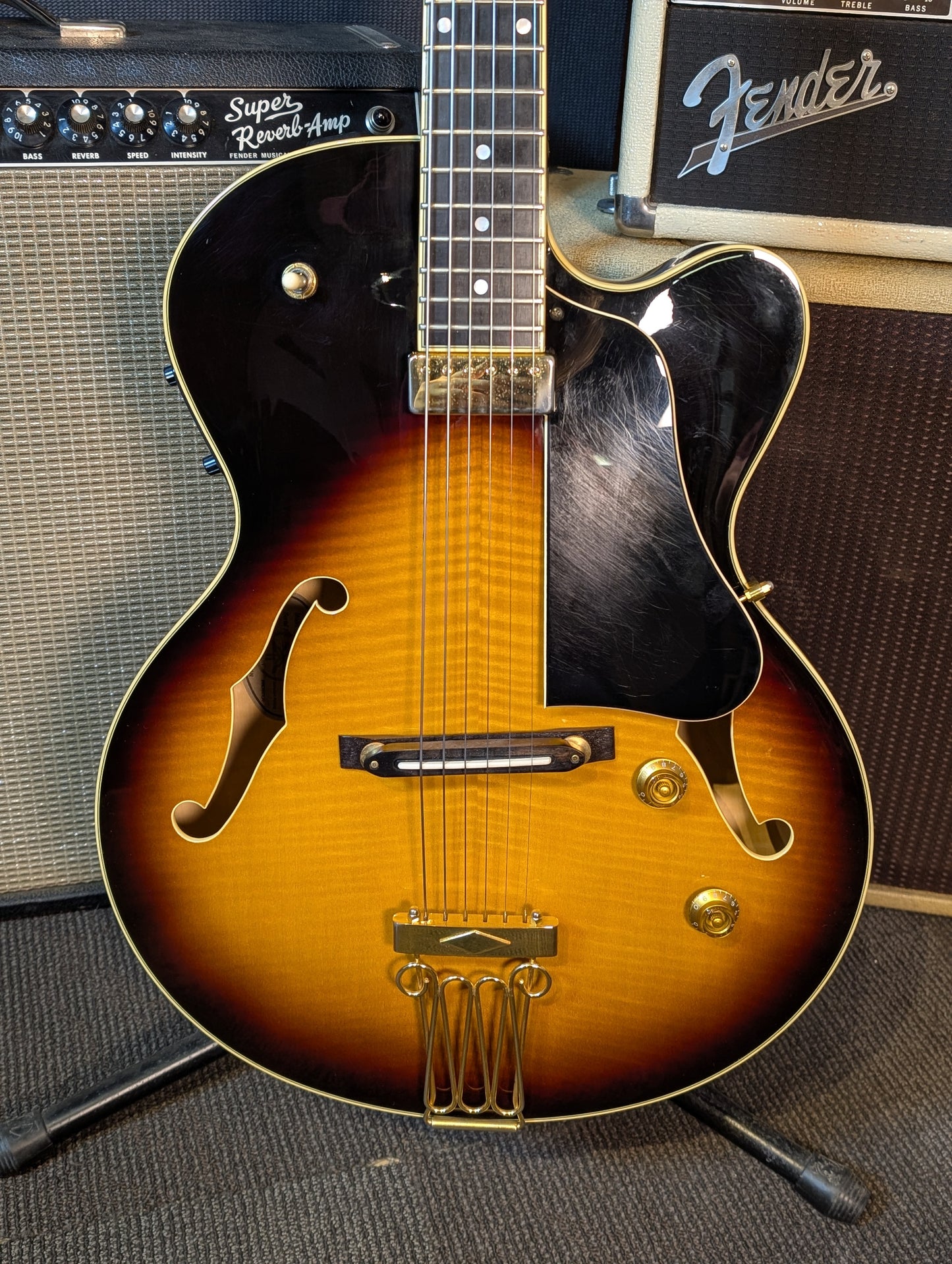Yamaha AEX1500 Martin Taylor Model Electric/Acoustic Archtop Guitar w/Case - Antique Stain (1999)