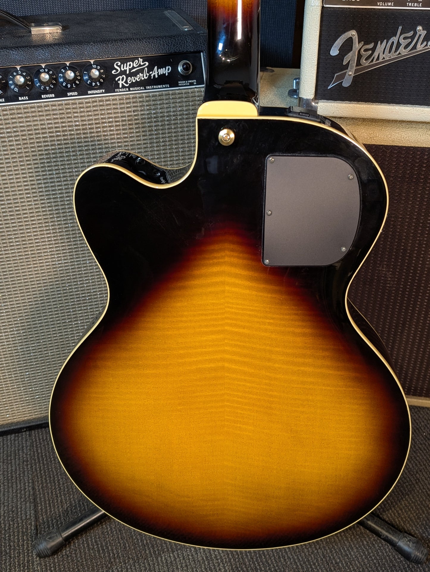 Yamaha AEX1500 Martin Taylor Model Electric/Acoustic Archtop Guitar w/Case - Antique Stain (1999)