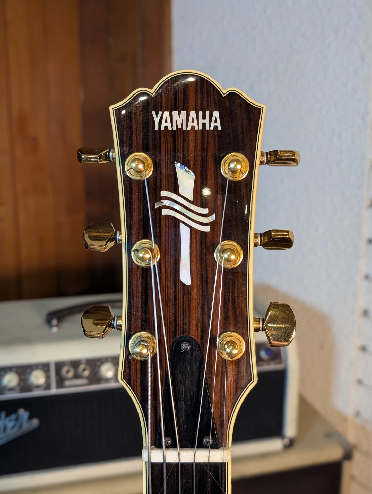Yamaha AEX1500 Martin Taylor Model Electric/Acoustic Archtop Guitar w/Case - Antique Stain (1999)