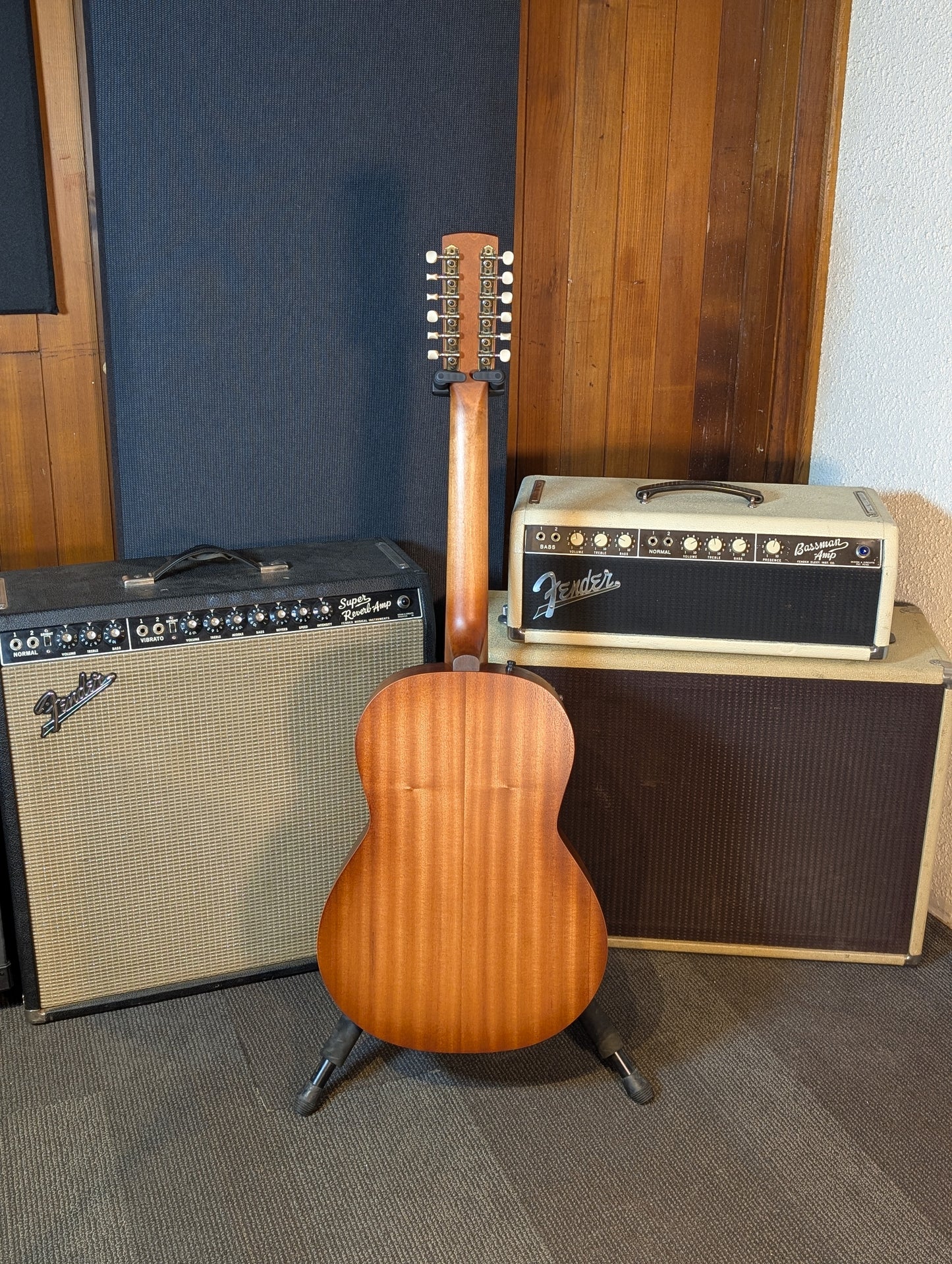 Godin Mahogany Folk 12-String Acoustic/Electric Guitar w/Gig Bag - Rustic Burst (Serial #053148000075)