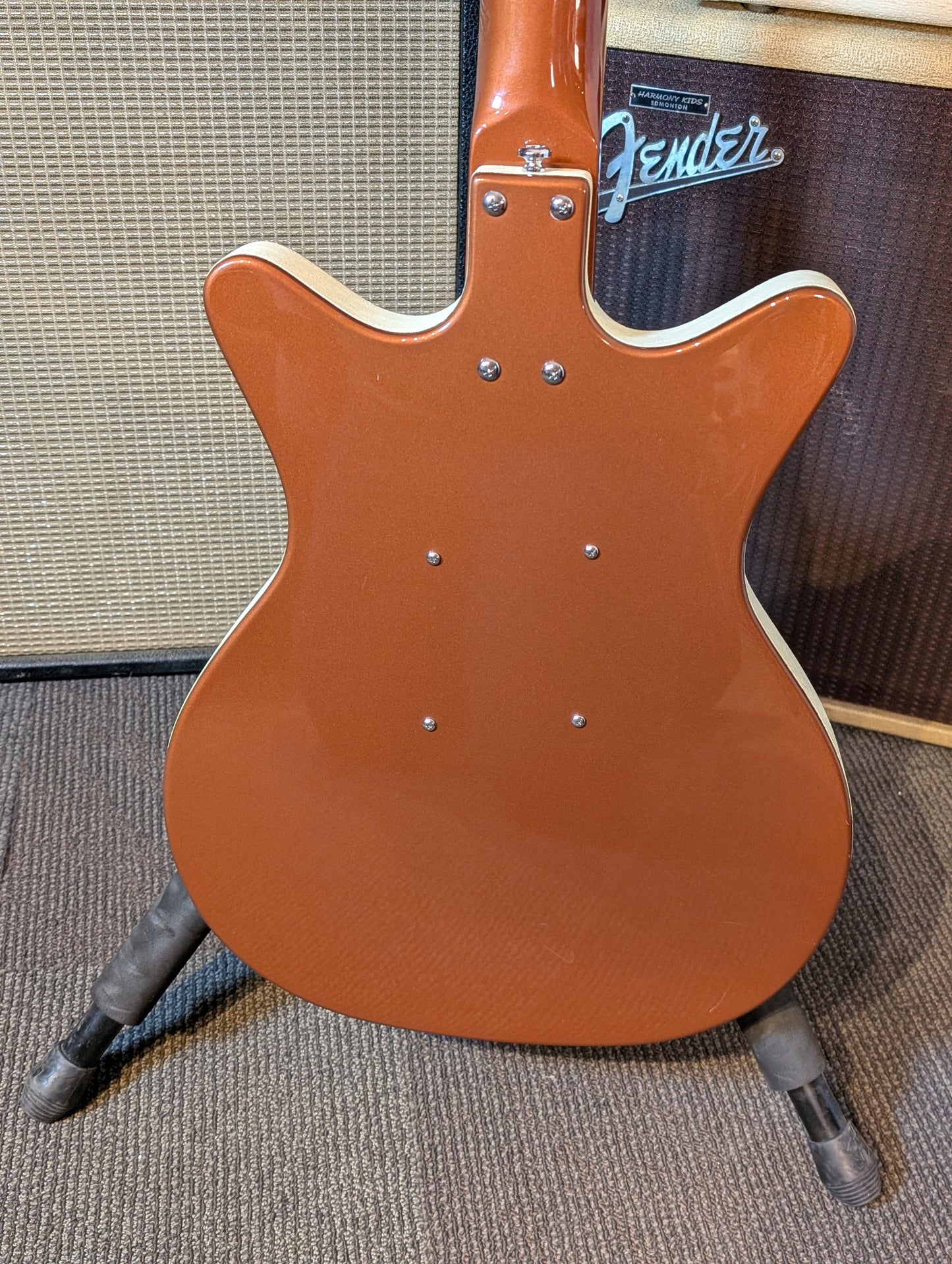 Danelectro 59DC 4-String Short Scale Bass Guitar - Copper (Used)