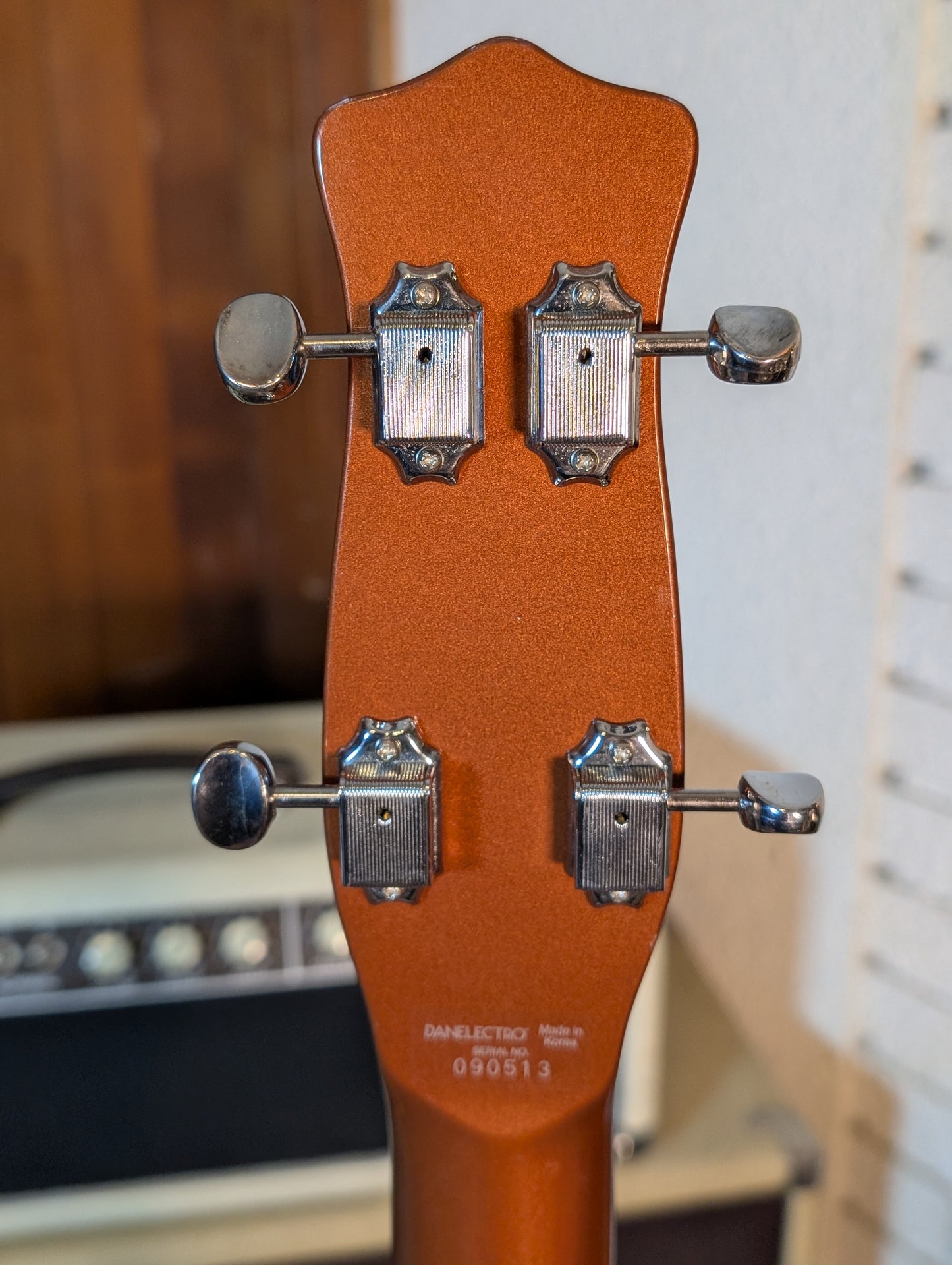 Danelectro 59DC 4-String Short Scale Bass Guitar - Copper (Used)