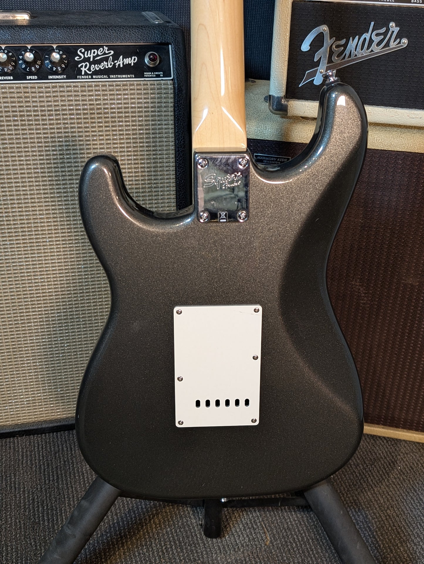 Squier Vintage Modified Strat HSS Electric Guitar - Gun Metal Grey (2008)