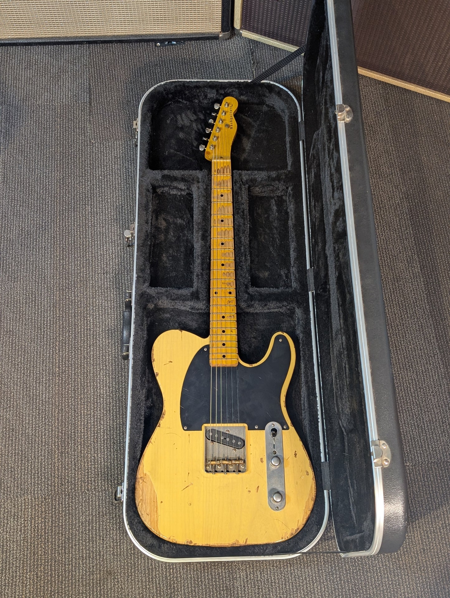 Nash E52 Electric Guitar w/Case - Heavy Relic Butterscotch Blonde (2012)