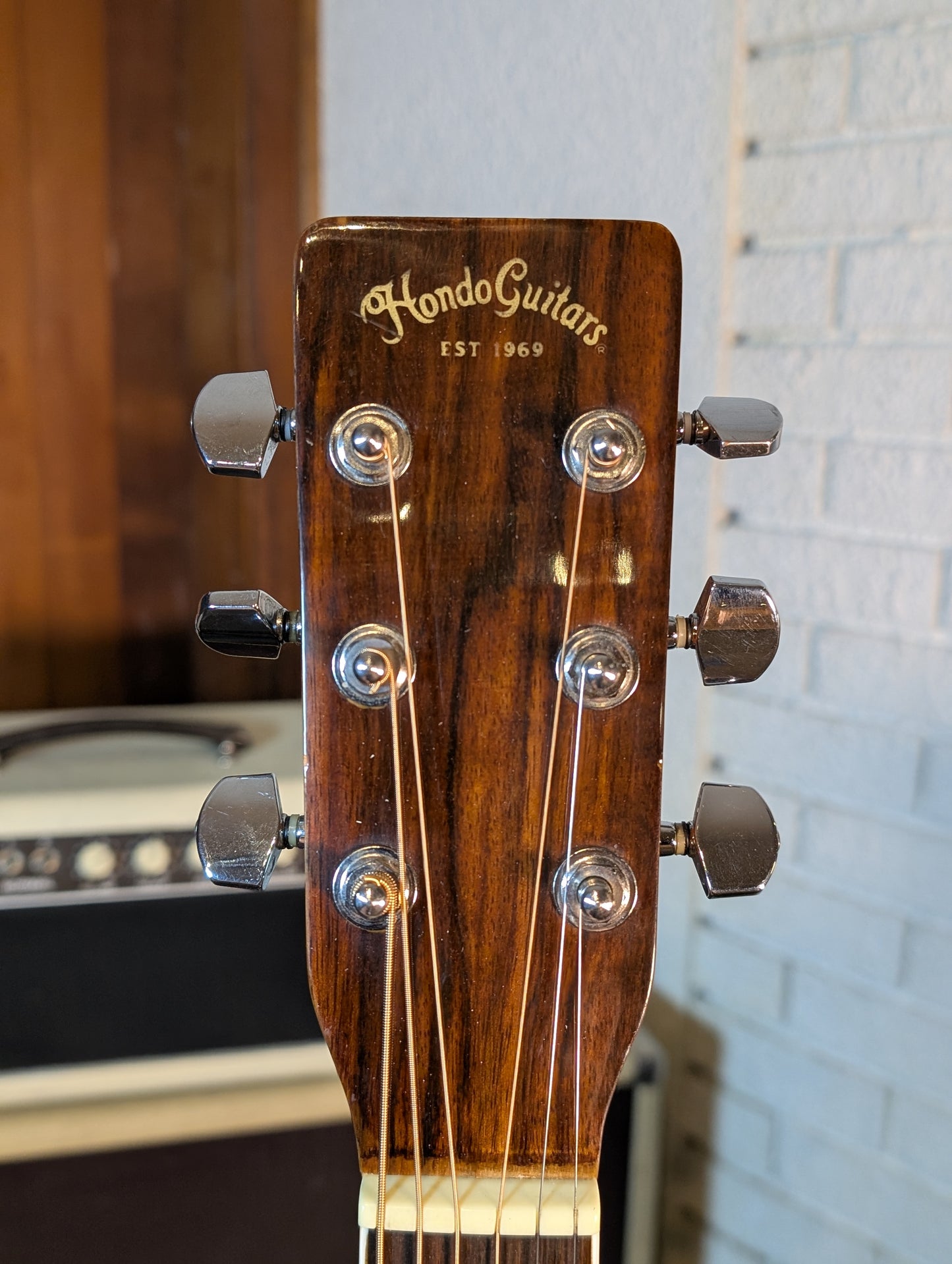 Hondo Tradition Series H-28 Dreadnought Acoustic Guitar - Natural (1980's)