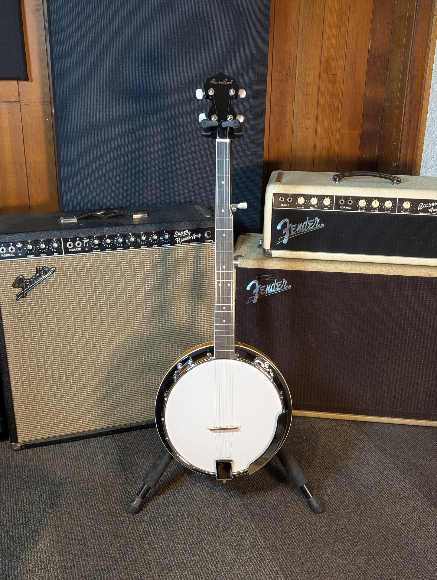 Beaver Creek 5-String Left Handed Resonator Banjo w/Gig Bag - Sunburst