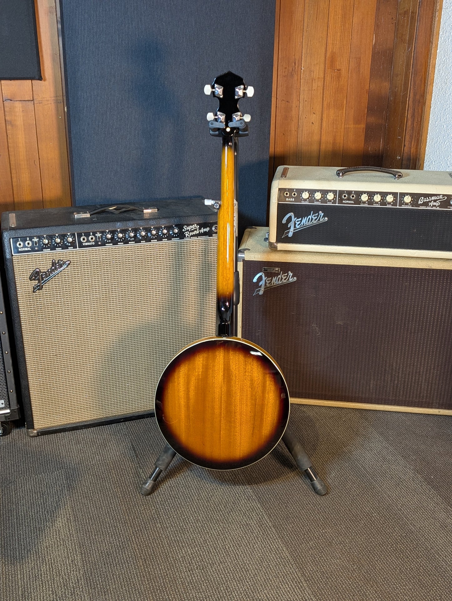 Beaver Creek 5-String Left Handed Resonator Banjo w/Gig Bag - Sunburst