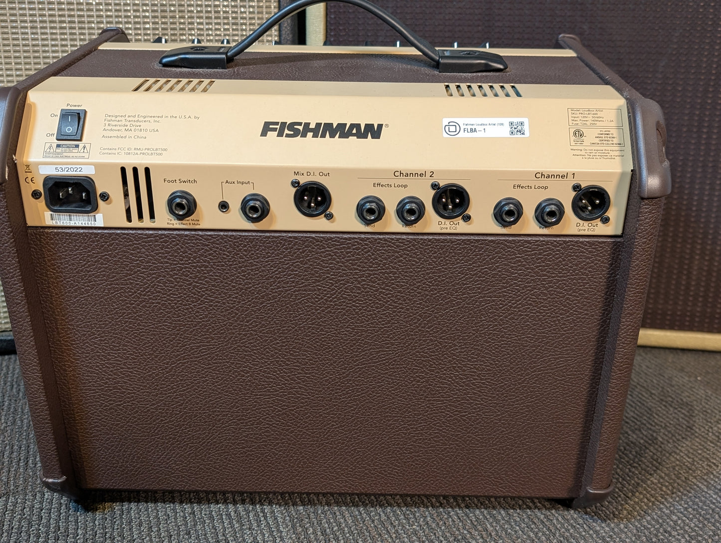 Fishman Loudbox Artist 120w Acoustic Instrument Amplifier (Store Demo)
