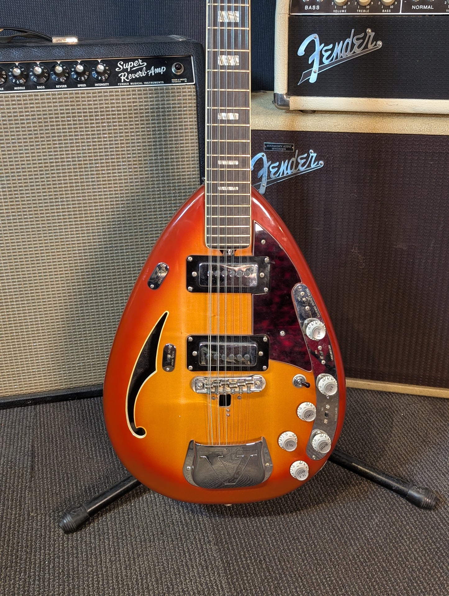 Vox Starstream XII 12 String Electric Guitar w/Case - Sunburst (1960's)